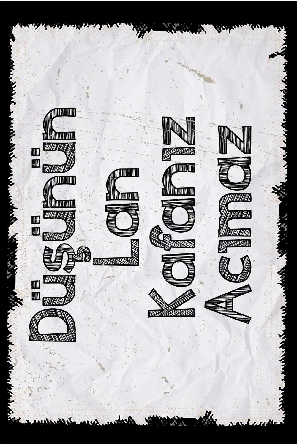 Yazılı Retro Ahşap Poster