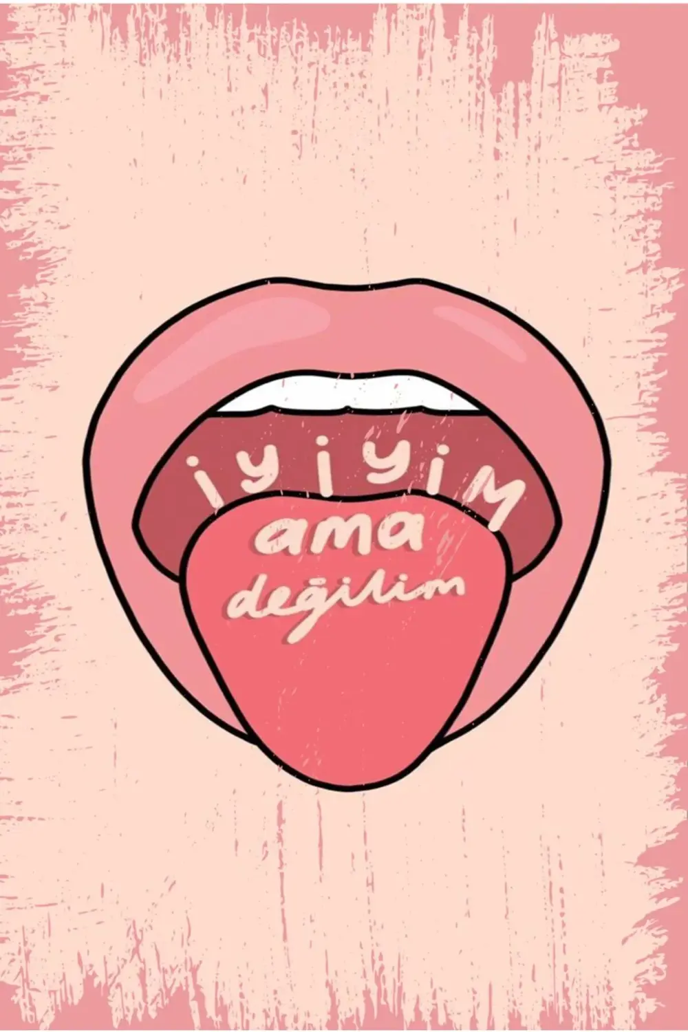 Yazılı Retro Ahşap Poster