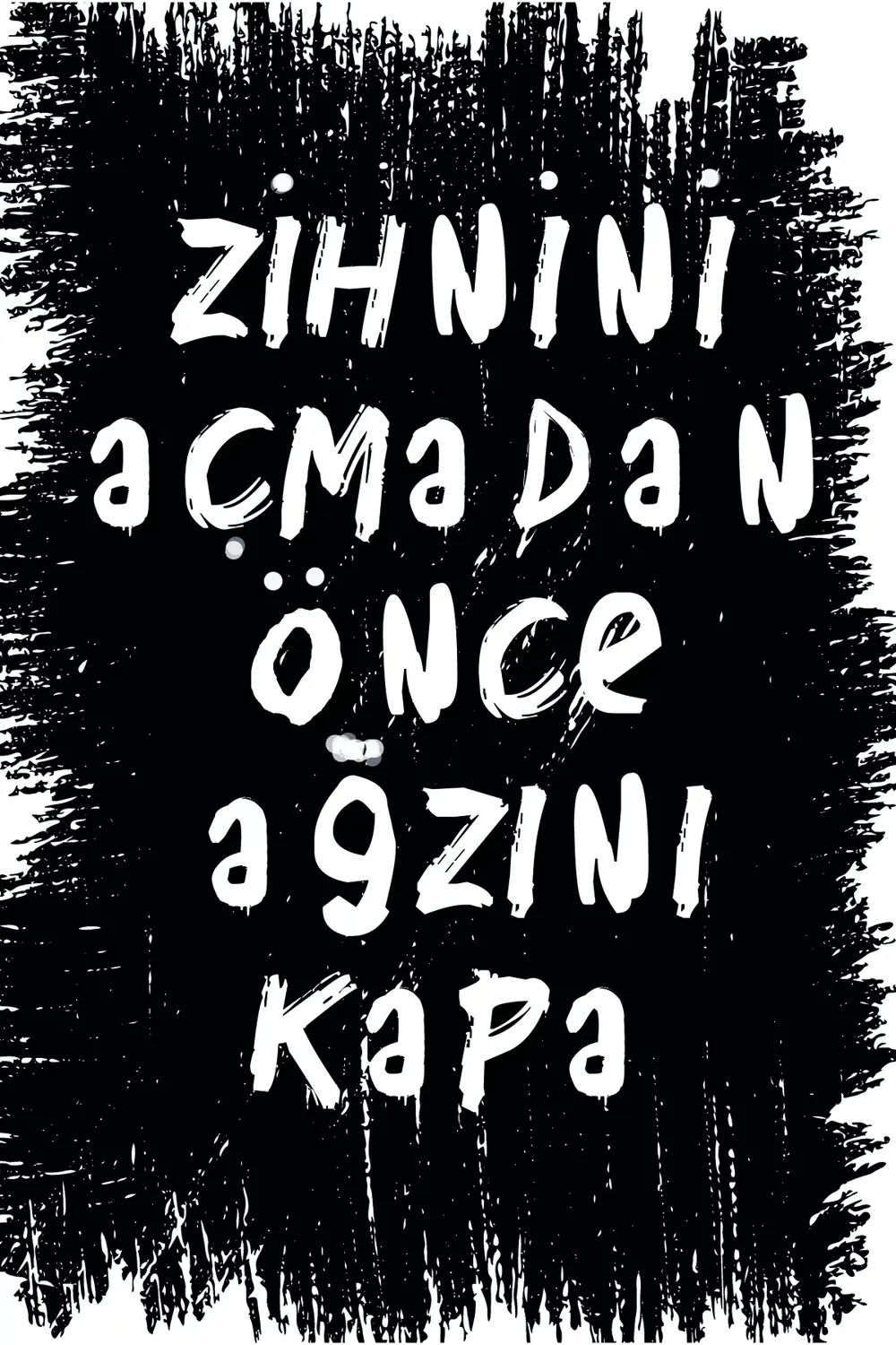 Yazılı Retro Ahşap Poster