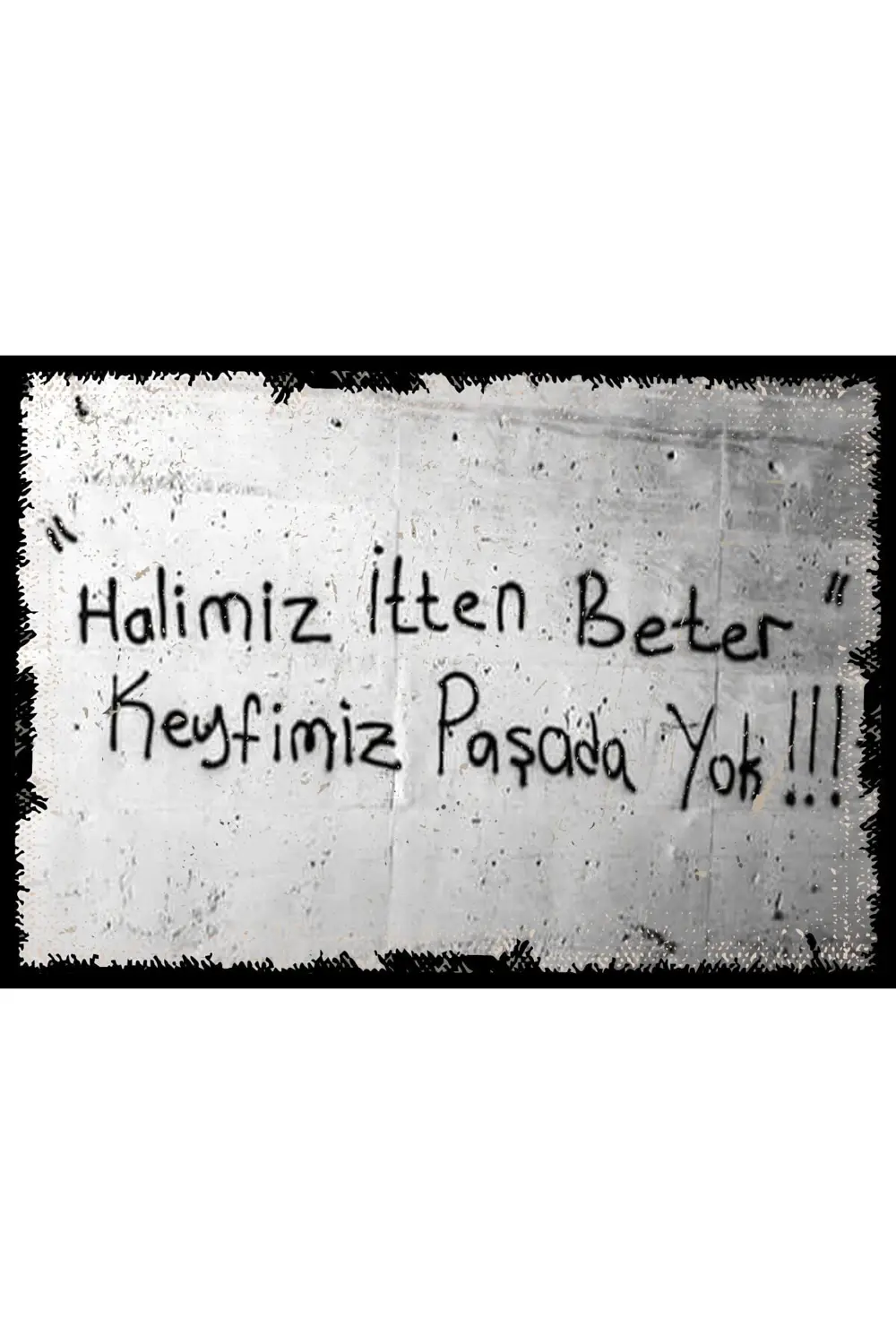 Yazılı Retro Ahşap Poster
