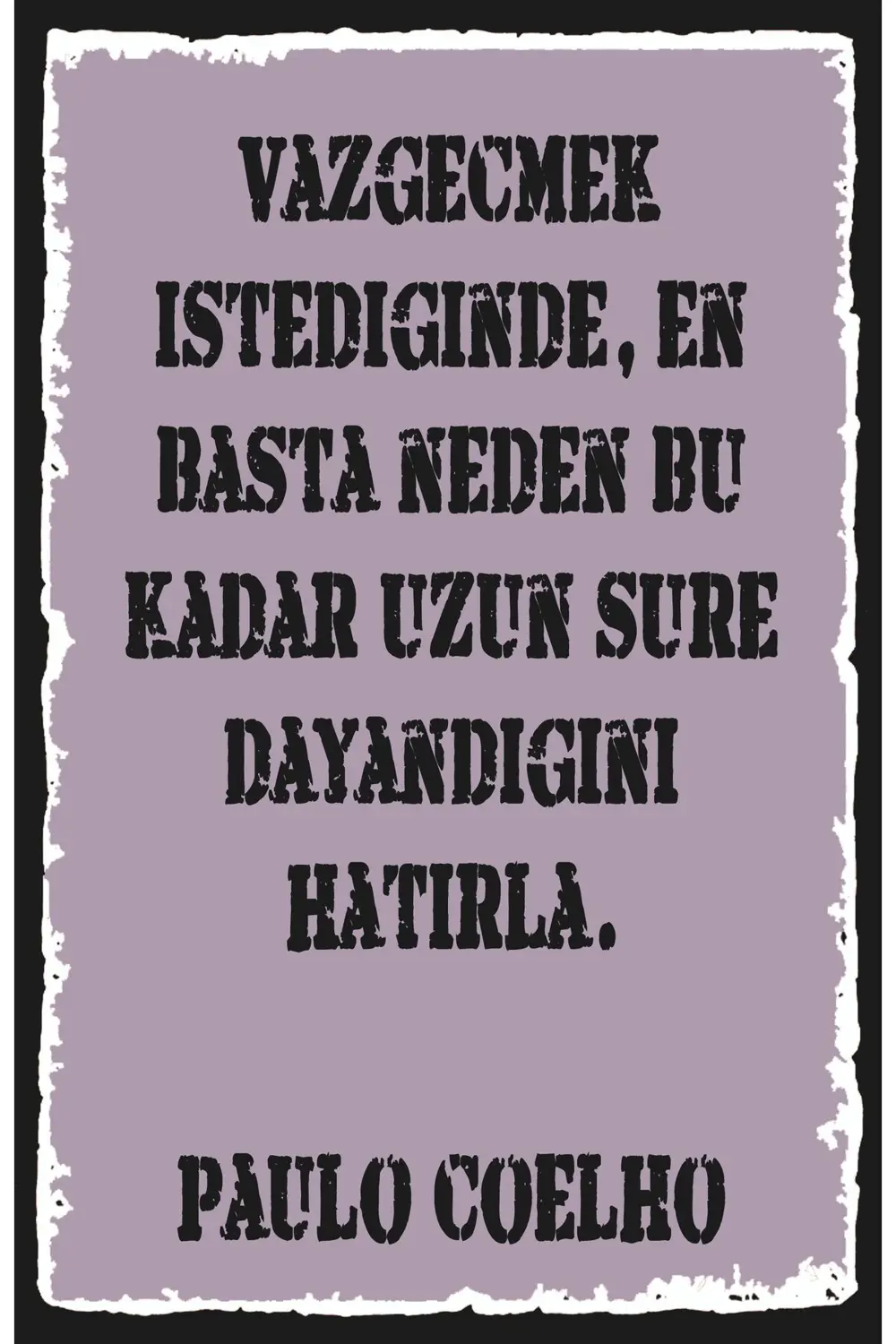 Yazılı Retro Ahşap Poster