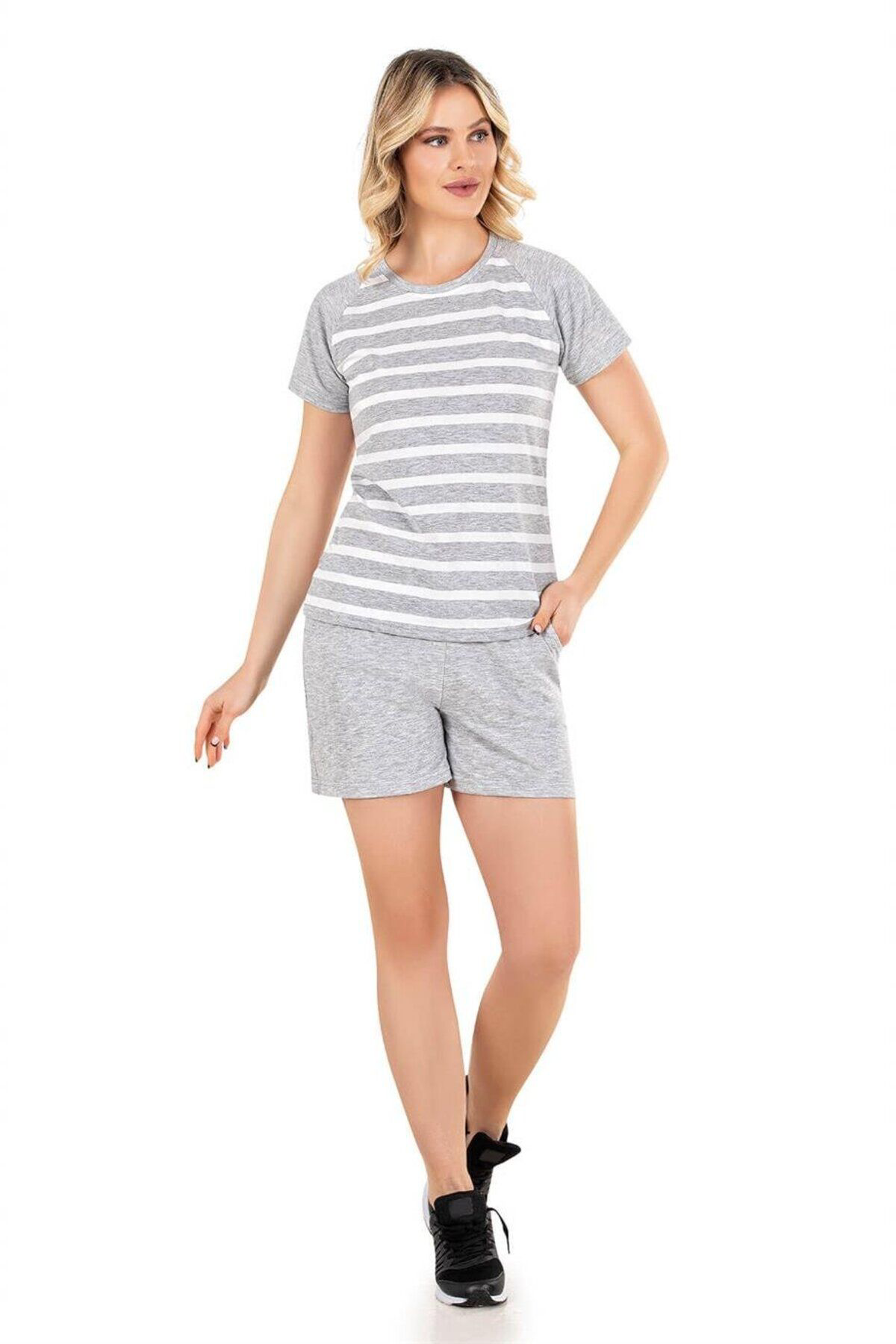 YAZLIK MELANJ ŞORT TAKIM 06-25