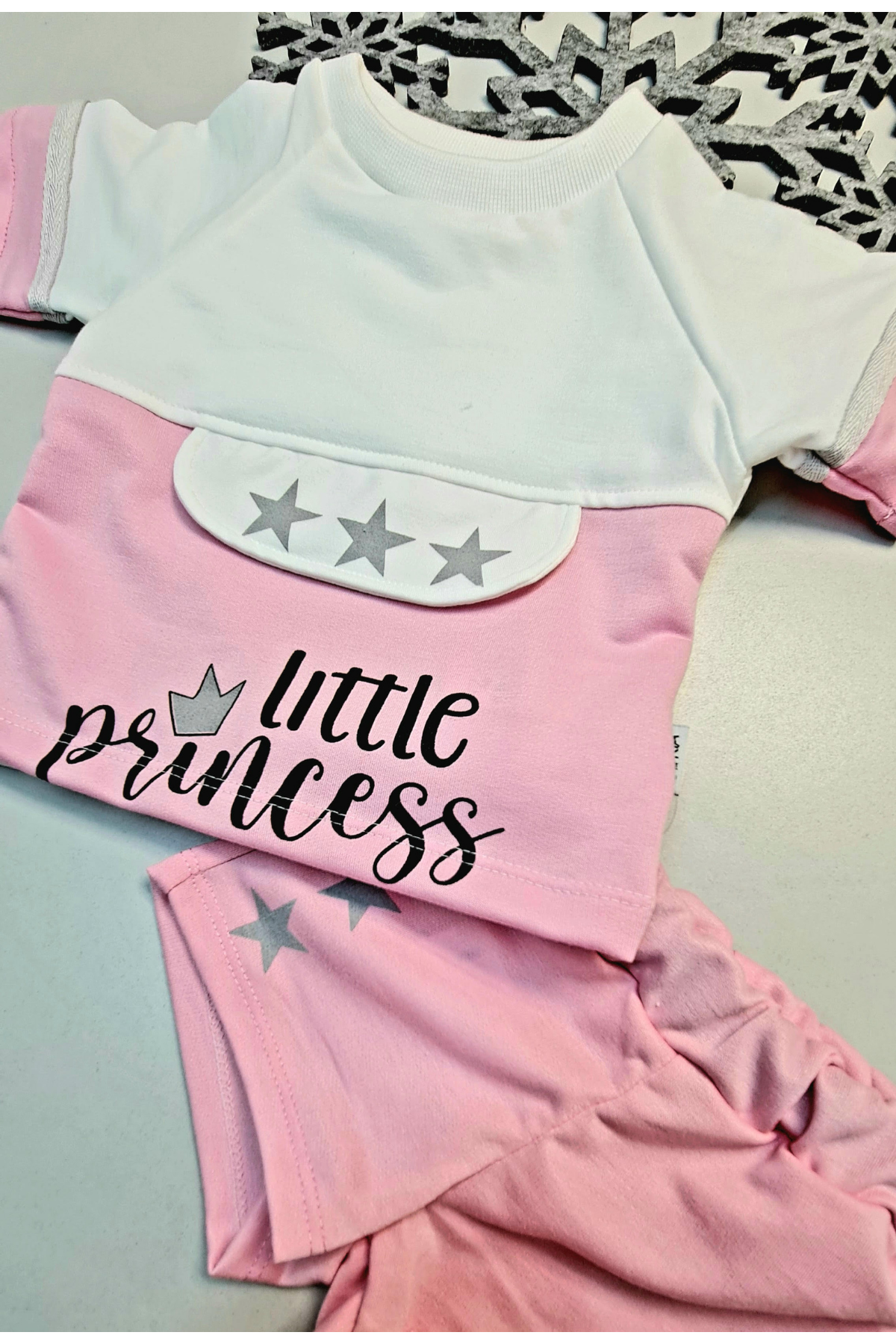 Yazlık Mini Şort Kısa Kol Kız Bebek Takım Little Princess Pembe Yazlık Mini Şort Kısa Kol Kız Bebek Takım Little Princess Pembe