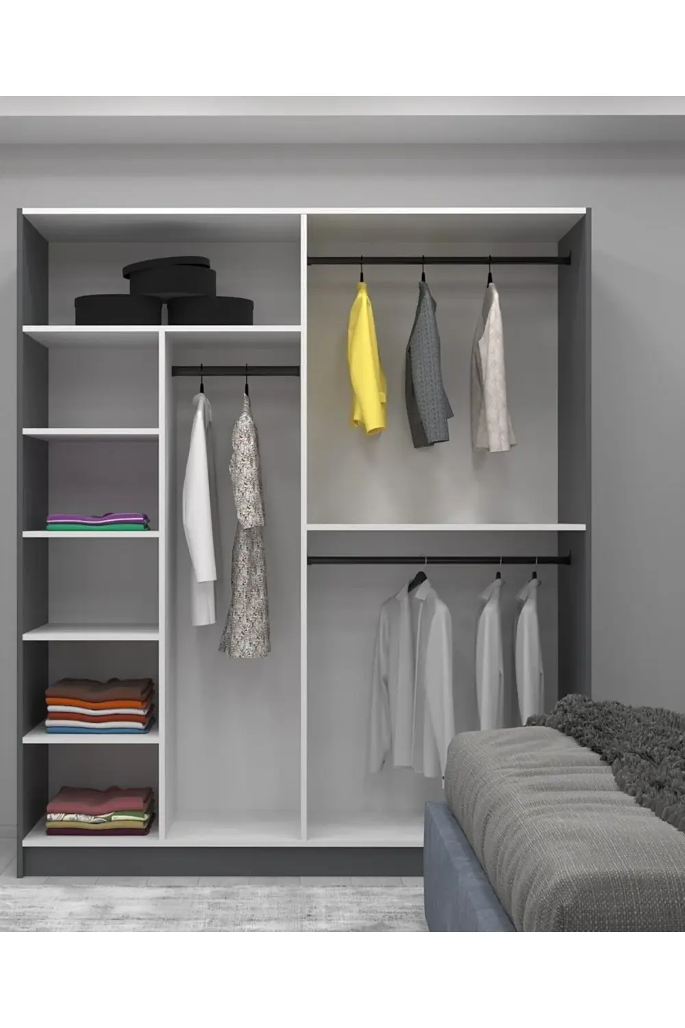 Yd Modüler Mobilya Yd1004at Gardolap 4 Kapakli Kullanişli