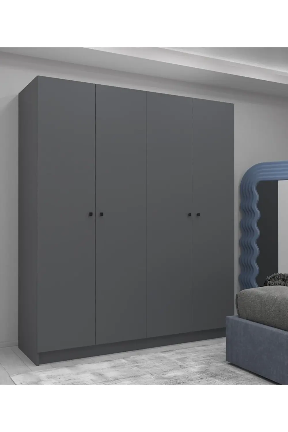 Yd Modüler Mobilya Yd1004at Gardolap 4 Kapakli Kullanişli