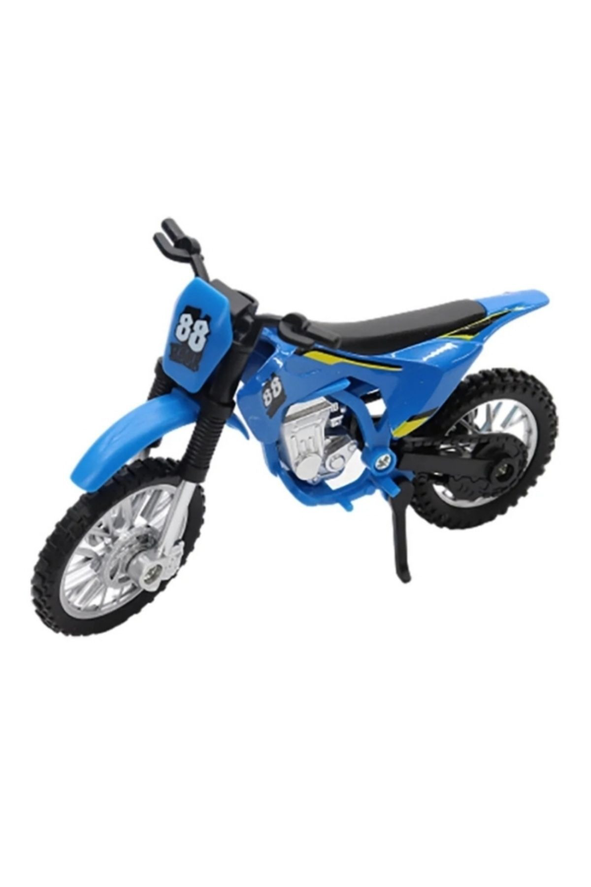 Oyuncak Store Yedek Lastikli Tornavidalı Model Motosiklet Cross Motor Motocross