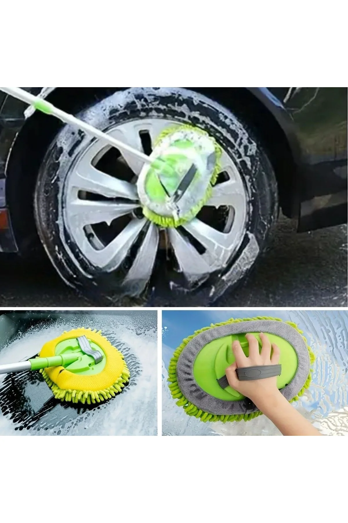 Yedek Mikrofiber Bezli Oto Yıkama Mop Seti Yedek Mikrofiber Bezli Oto Yıkama Mop Seti - Görsel 3
