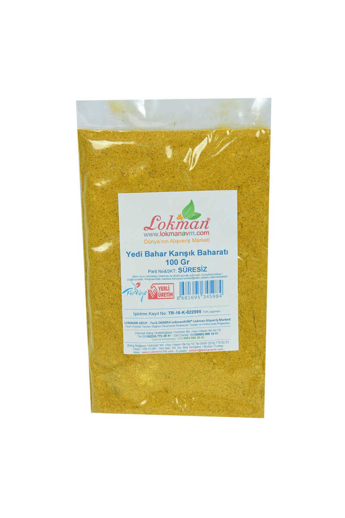 Lucest Yedi Türlü Karışık Baharat 100 Gr Paket