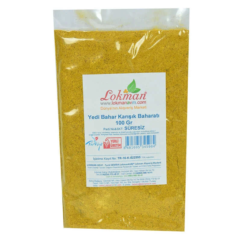 Yedi Türlü Karışık Baharat 100 Gr - Eşsiz Lezzet Karışımı Fiyatı, Yorumları ve Özellikleri
