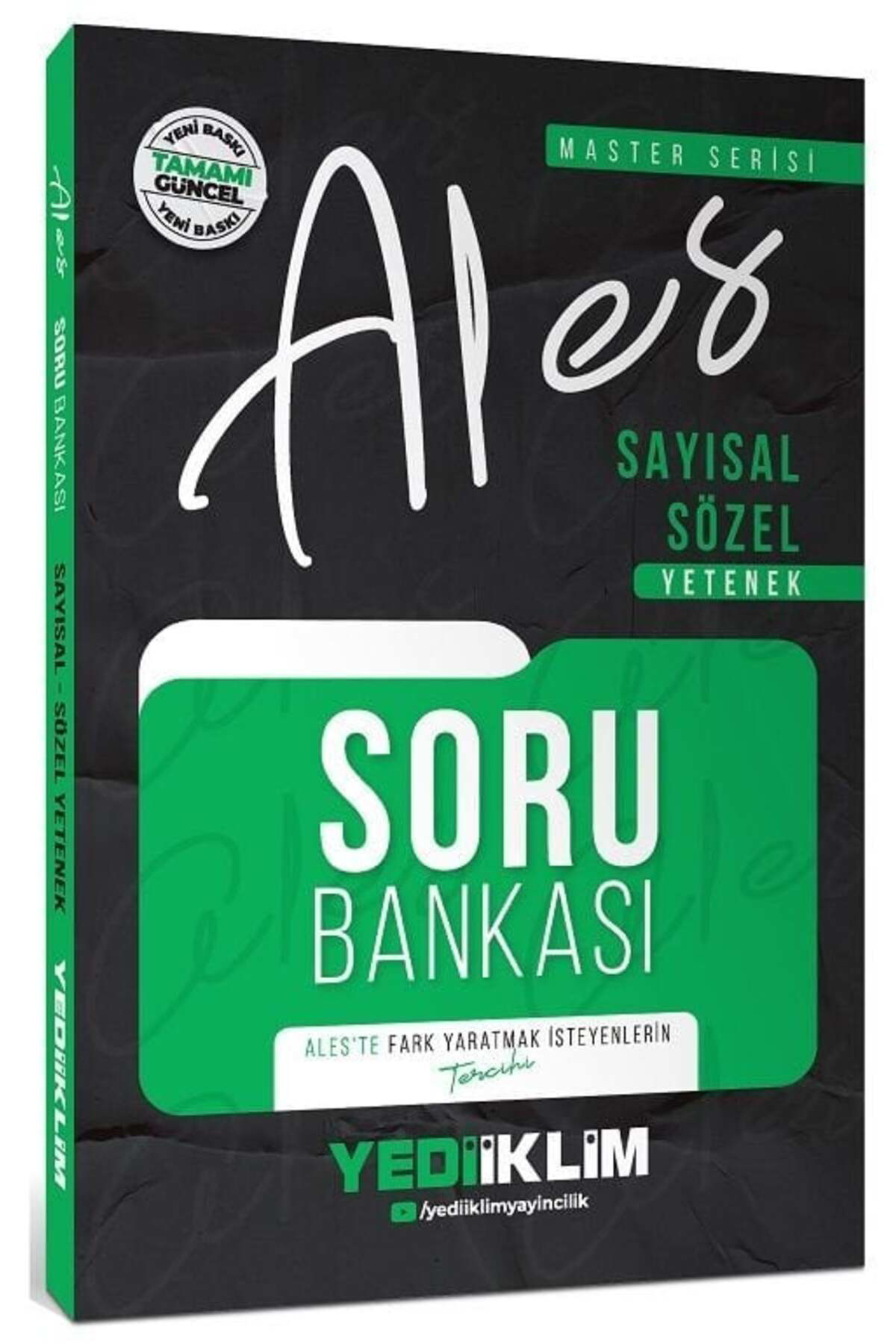 Yediiklim 2026 Baskı ALES MASTER Soru Bankası Çözümlü