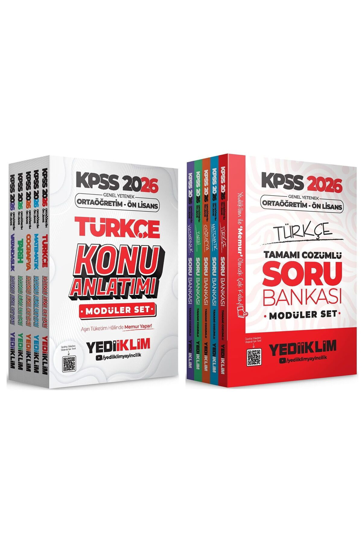 Yediiklim 2026 Baskı KPSS Lise Ortaöğretim Ön Lisans Konu+Soru Mo