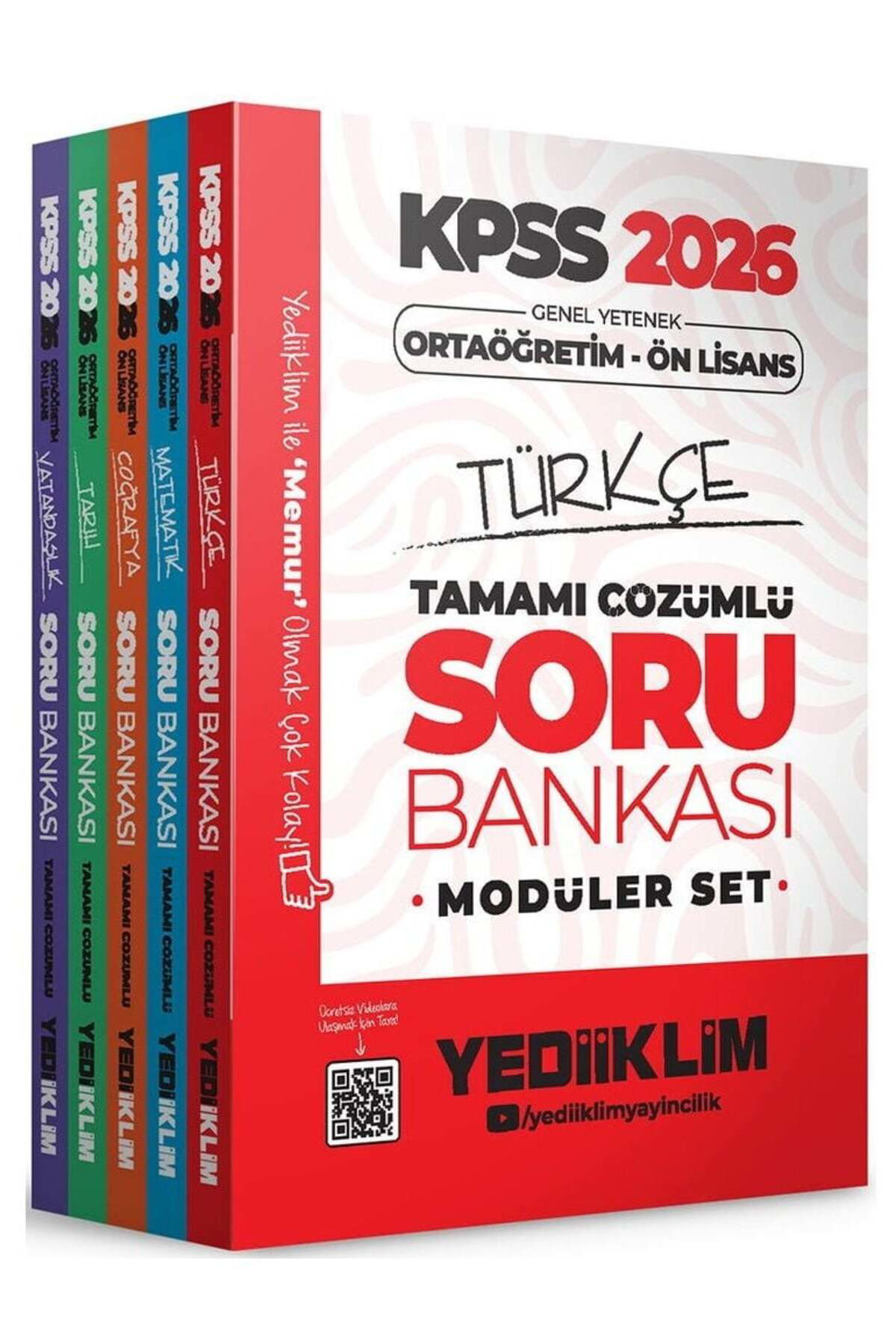 Yediiklim 2026 Bas. KPSS Lise Ortaöğretim Ön Lisans Soru Bankası 