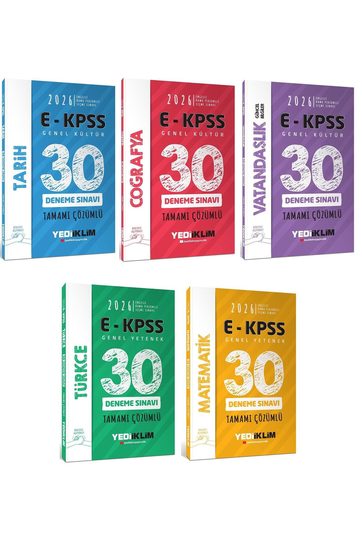 Yediiklim 2026 Baskı EKPSS 150 Deneme 5 li Set
