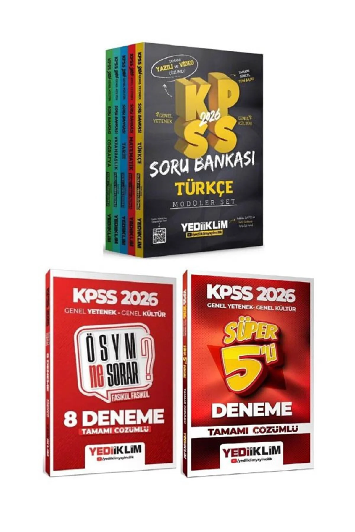 Yediiklim 2026 KPSS Genel Yetenek Genel Kültür Soru Bankası Modül Yediiklim 2026 KPSS Genel Yetenek Genel Kültür Soru Bankası Modül