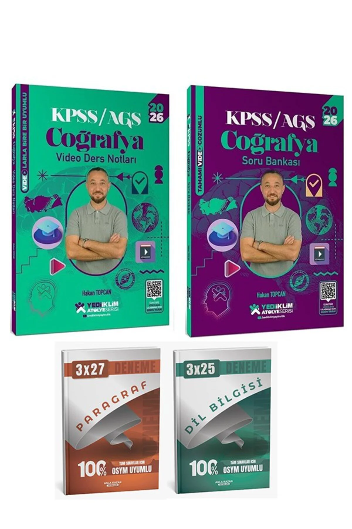 Yediiklim 2026 KPSS Coğrafya Atölye Video Ders Notları + Soru Ban