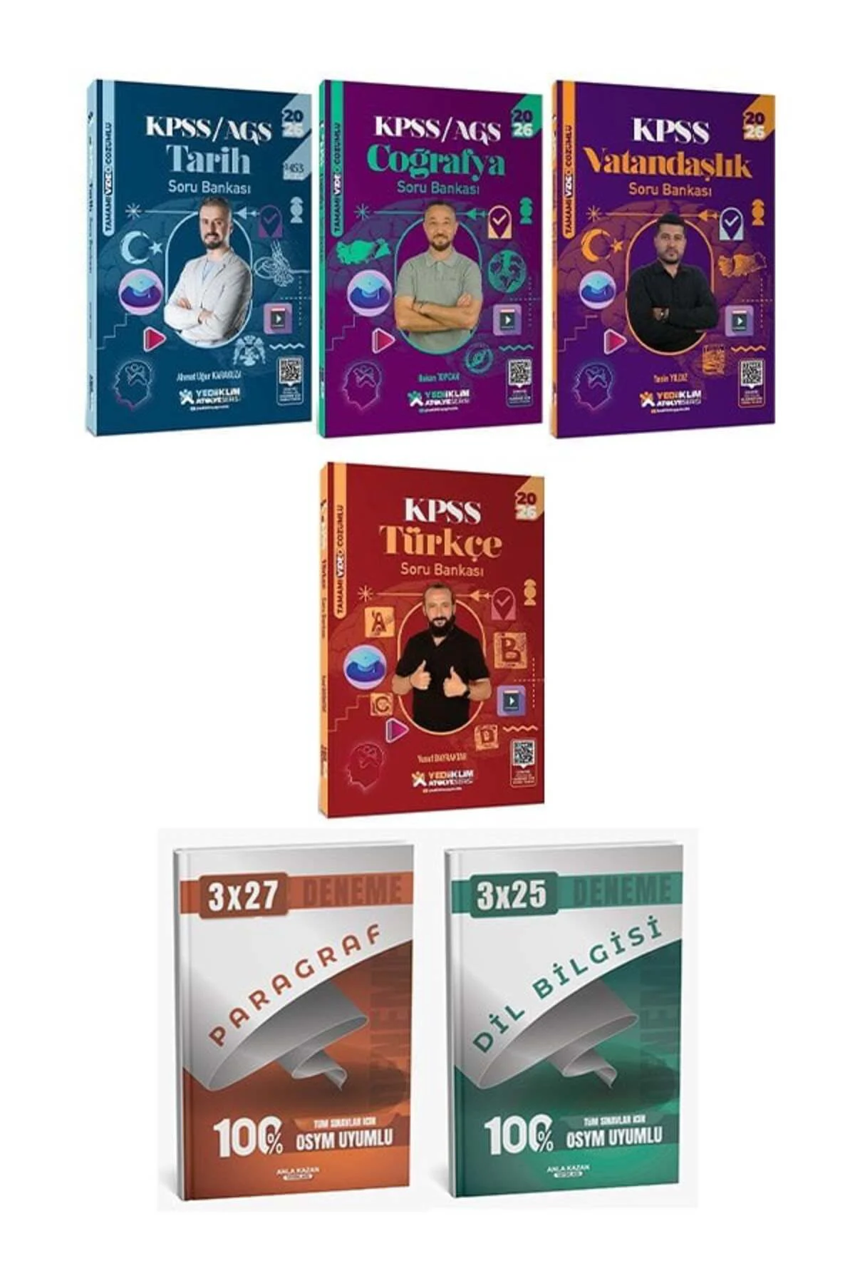Yediiklim 2026 KPSS Türkçe + Tarih + Coğrafya + Vatandaşlık Atöly