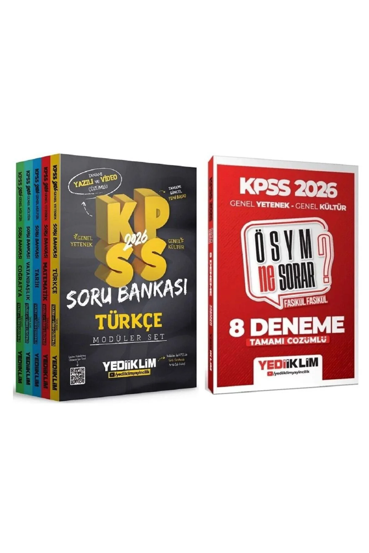 Yediiklim 2026 KPSS Genel Yetenek Genel Kültür Soru Bankası Modül