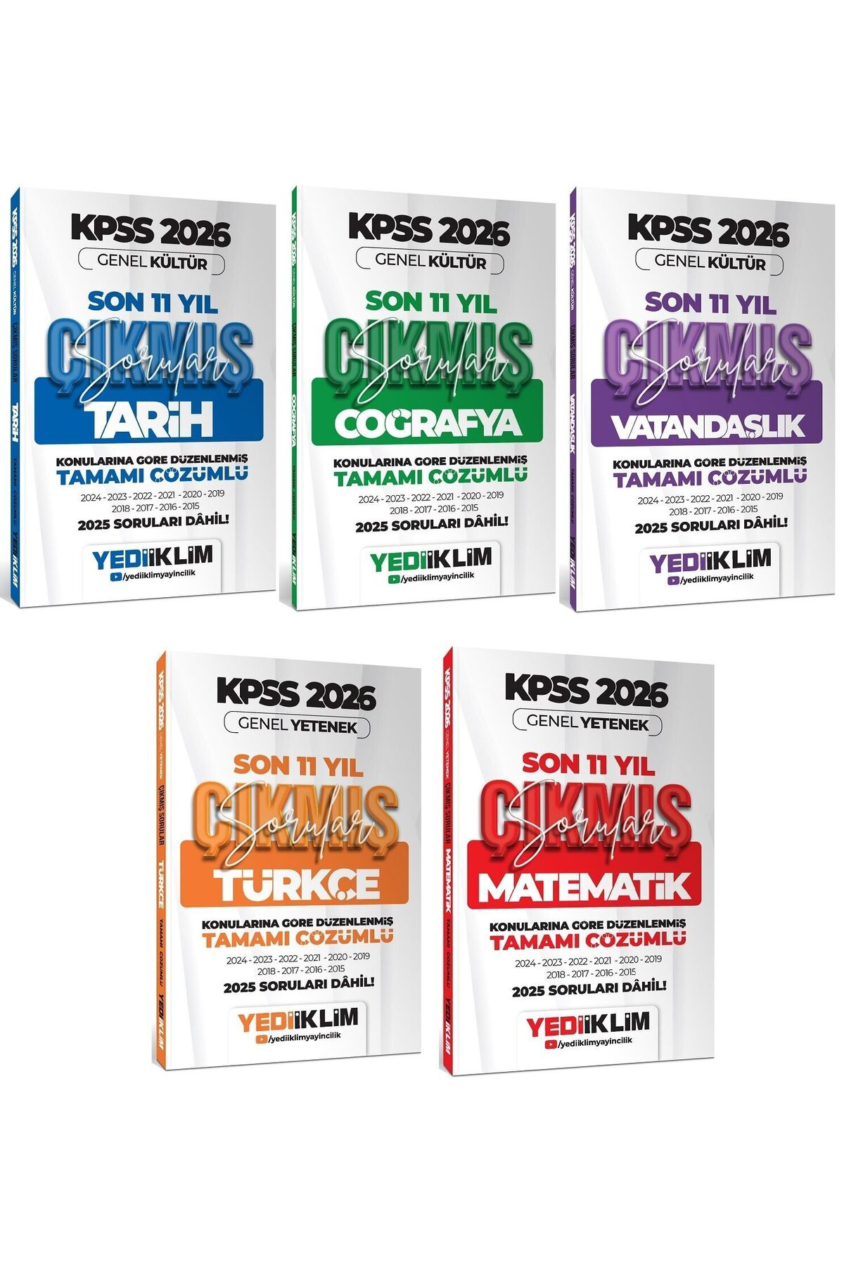 Yediiklim 2026 KPSS Genel Yetenek Genel Kültür Çıkmış Sorular Son