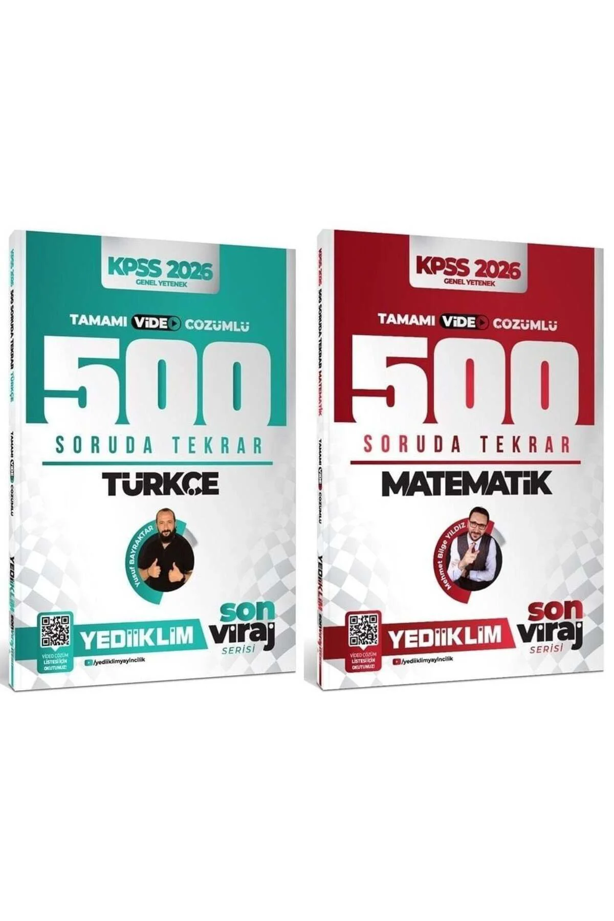 Yediiklim 2026 KPSS Türkçe + Matematik 1000 Soruda Tekrar Son Viraj Serisi 5 li Set Yediiklim Yayınl