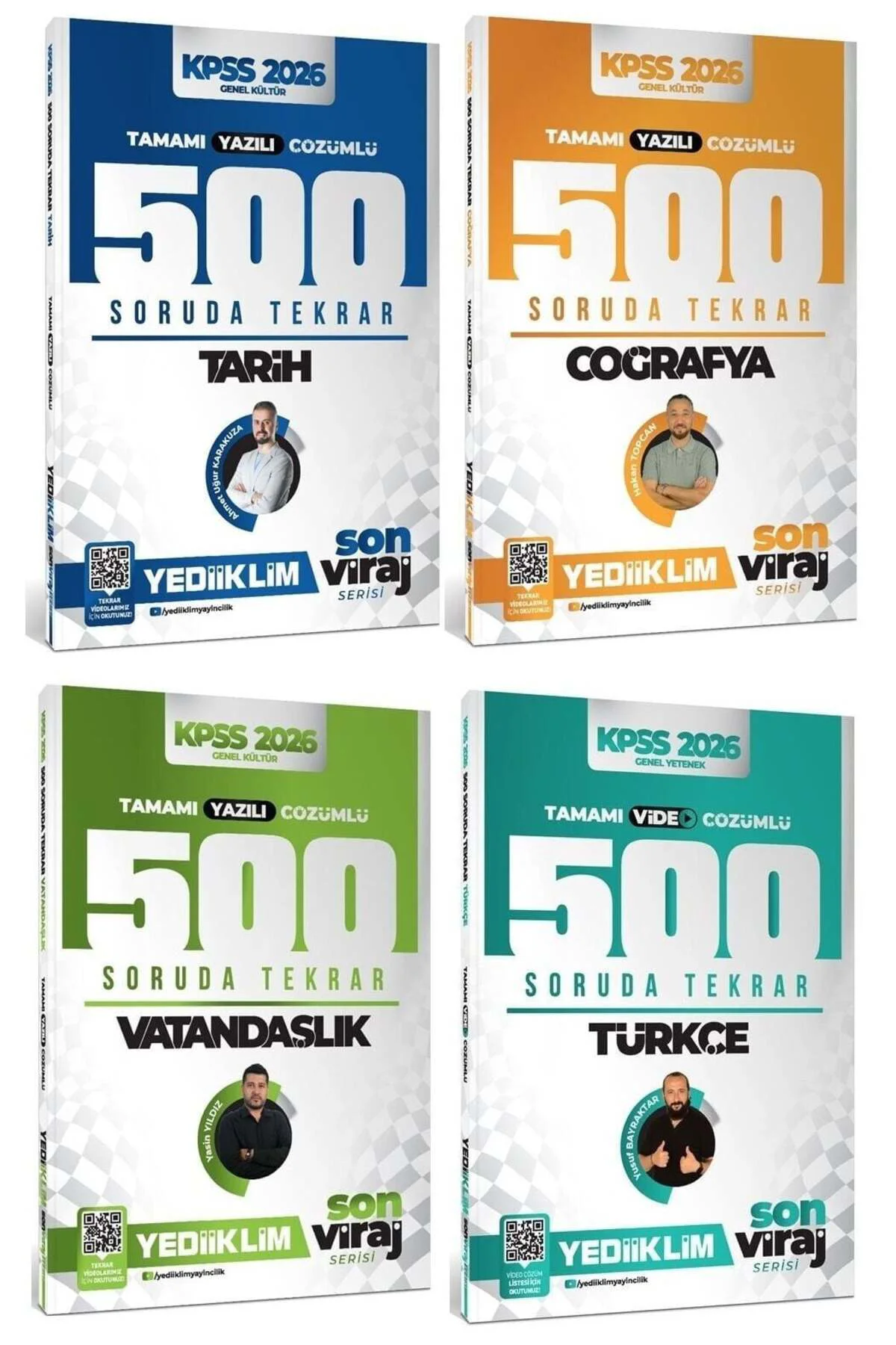 Yediiklim 2026 KPSS Tarih + Coğrafya + Vatandaşlık + Türkçe 2000 