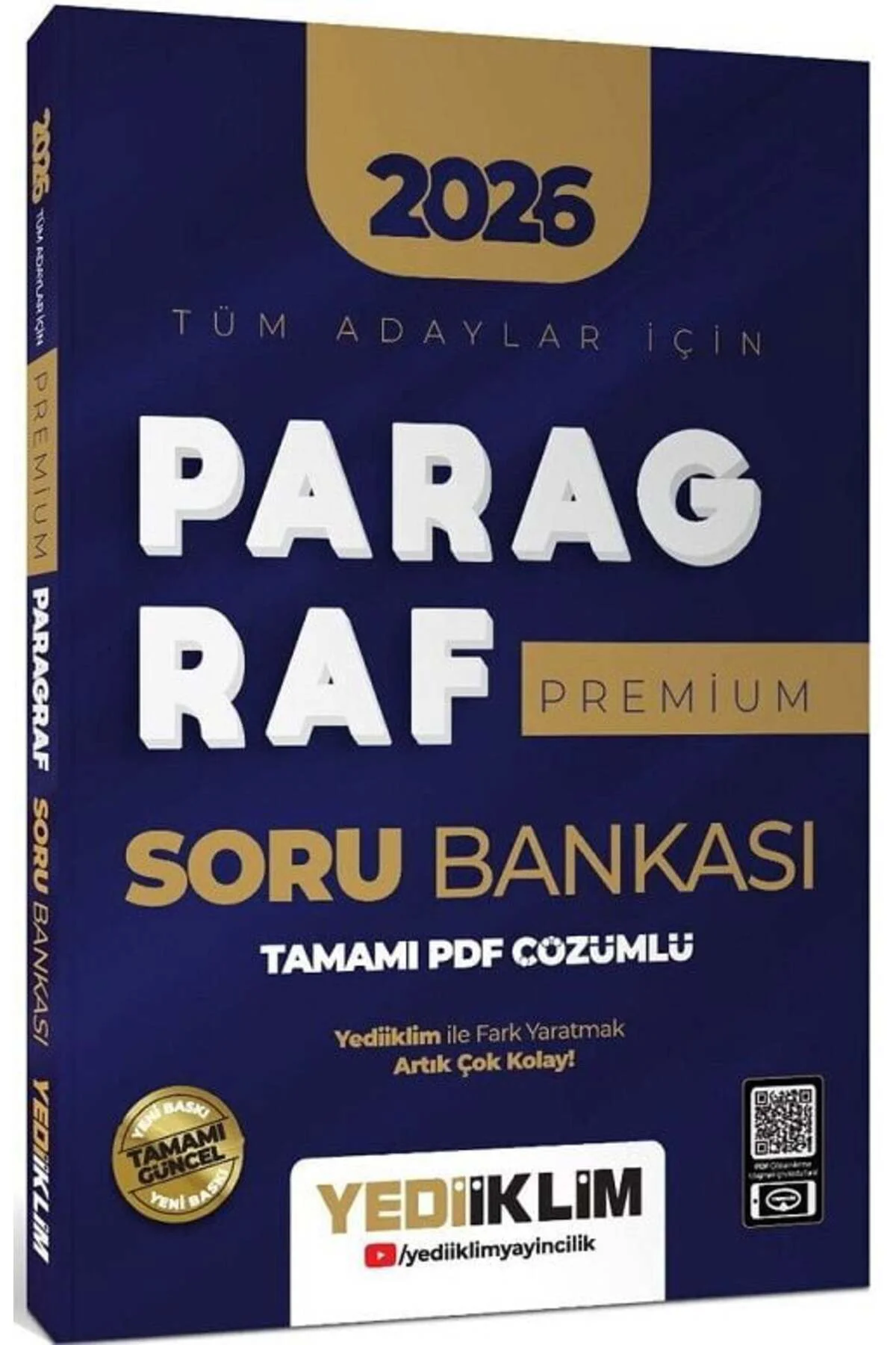 Yediiklim 2026 KPSS MEB-AGS DGS ALES TYT AYT MSÜ Paragraf Premium Soru Bankası Çözümlü Yediiklim Yay