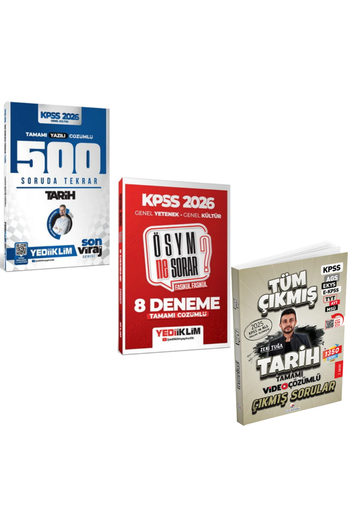 Yediiklim 2026 Kpss Tarih 500 Soruda Genel Tekrar Kampı & Dizgi KPSS Tarih Çıkmış Soru & KPSS ÖSYM N