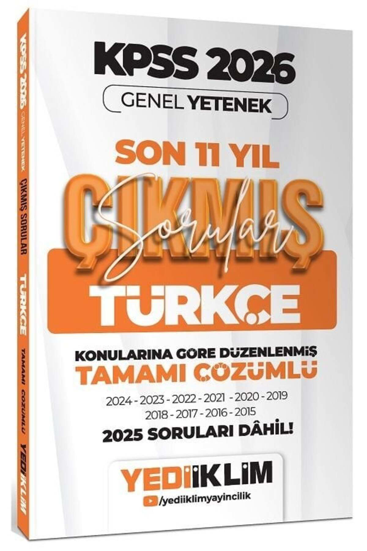 Yediiklim 2026 KPSS Türkçe Çıkmış Sorular Son 11 Yıl Konularına G