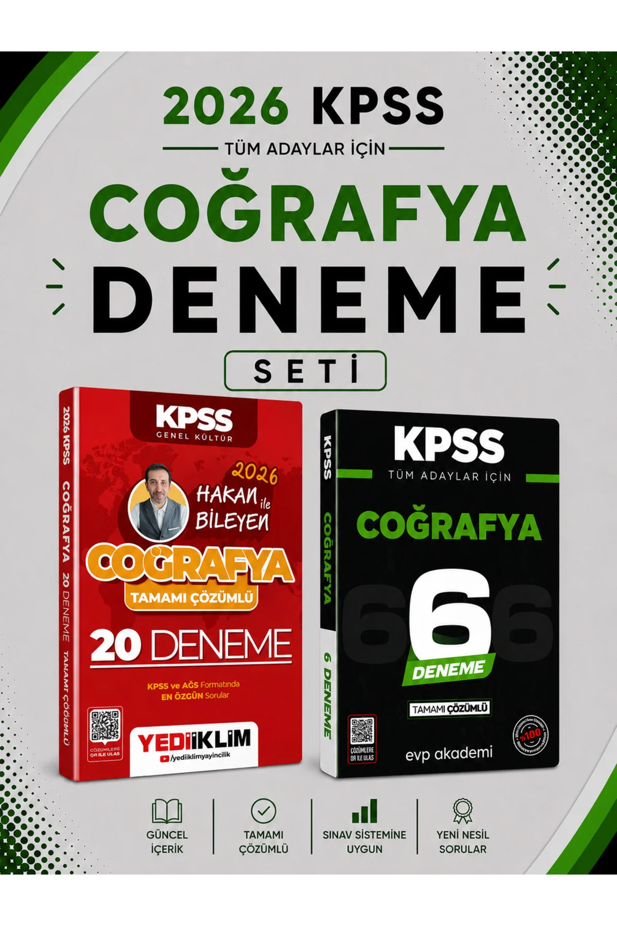 Yediiklim 2026 KPSS Coğrafya 20 Deneme & KPSS Coğrafya 6 Deneme Seti