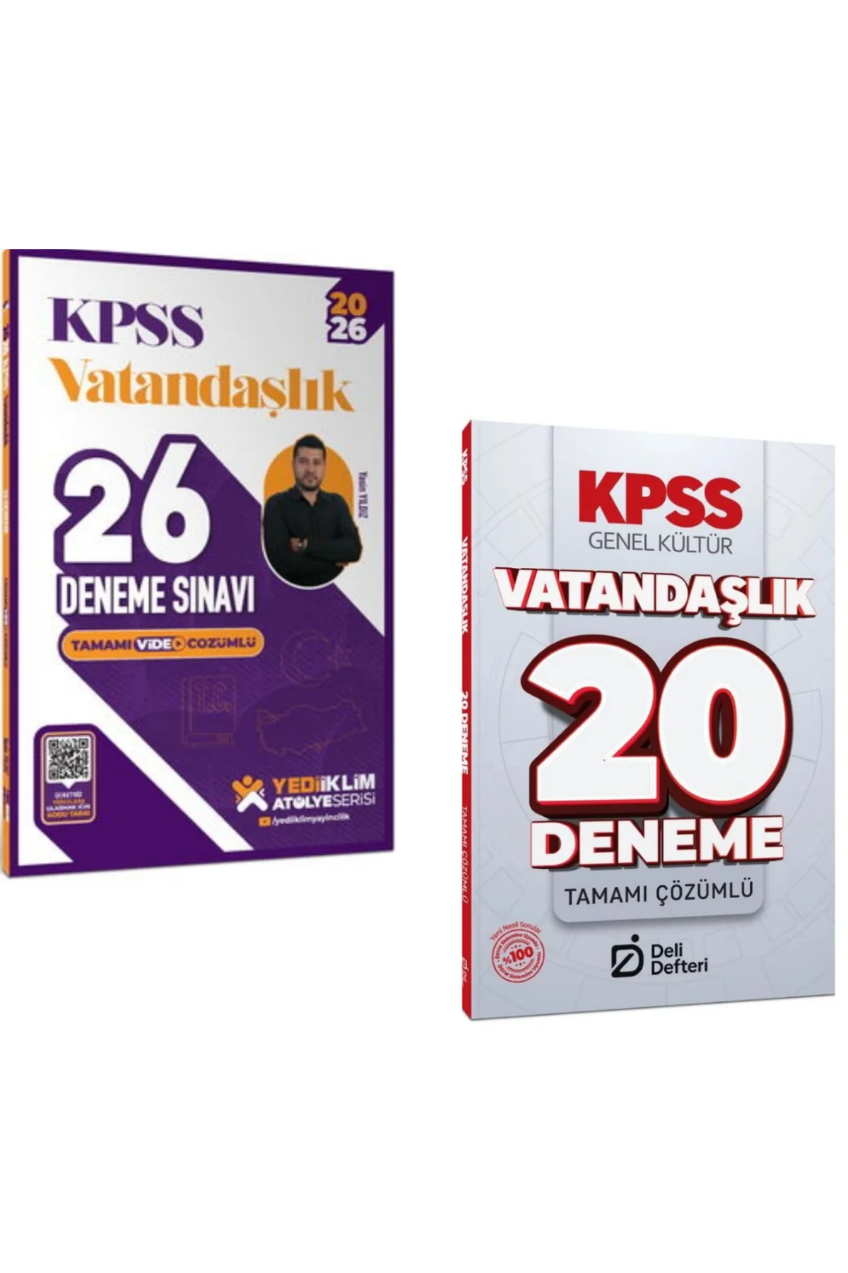 Yediiklim 2026 KPSS Vatandaşlık 26 Deneme Sınavı & KPSS Vatandaşlık 20 Deneme Çözümlü Deli Defteri Y