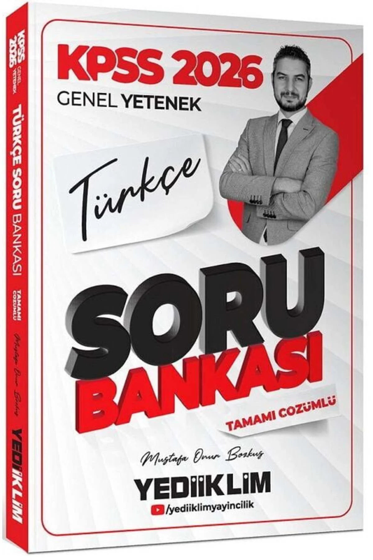 Yediiklim 2026 KPSS Türkçe Soru Bankası Çözümlü - Mustafa Onur Bozkuş Yediiklim Yayınları