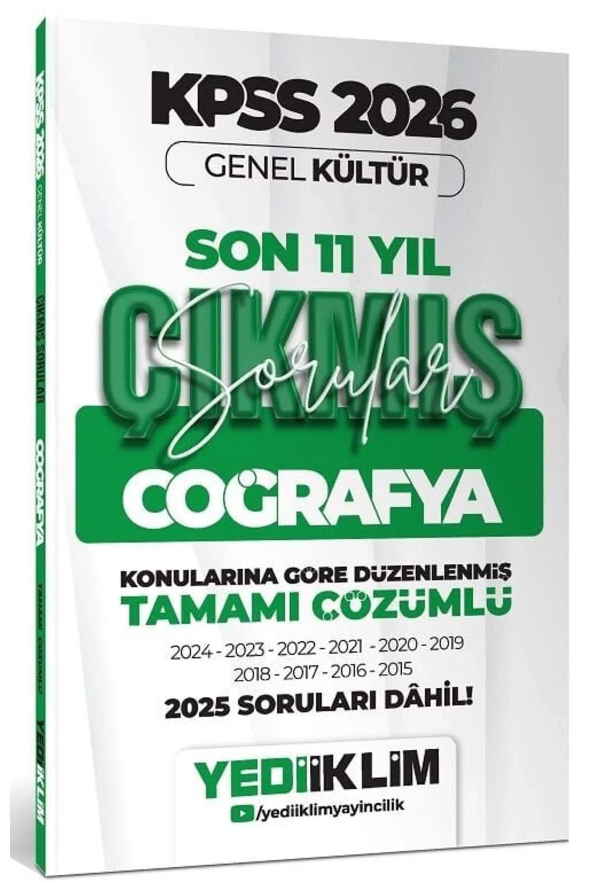 Yediiklim 2026 KPSS Coğrafya Çıkmış Sorular Son 11 Yıl Konularına