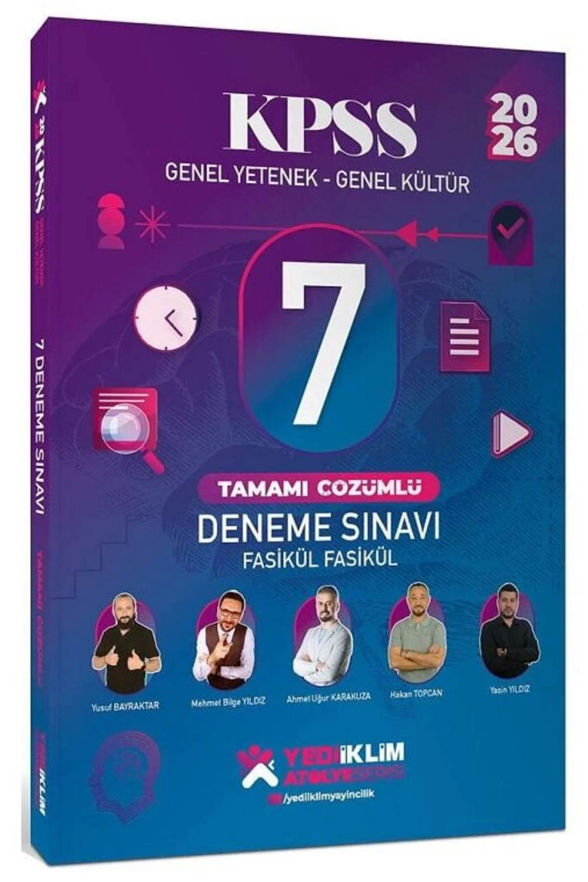 Yediiklim 2026 KPSS Genel Yetenek Genel Kültür Atölye 7 Deneme Fasikül Çözümlü Yediiklim 2026 KPSS Genel Yetenek Genel Kültür Atölye 7 Deneme Fasikül Çözümlü