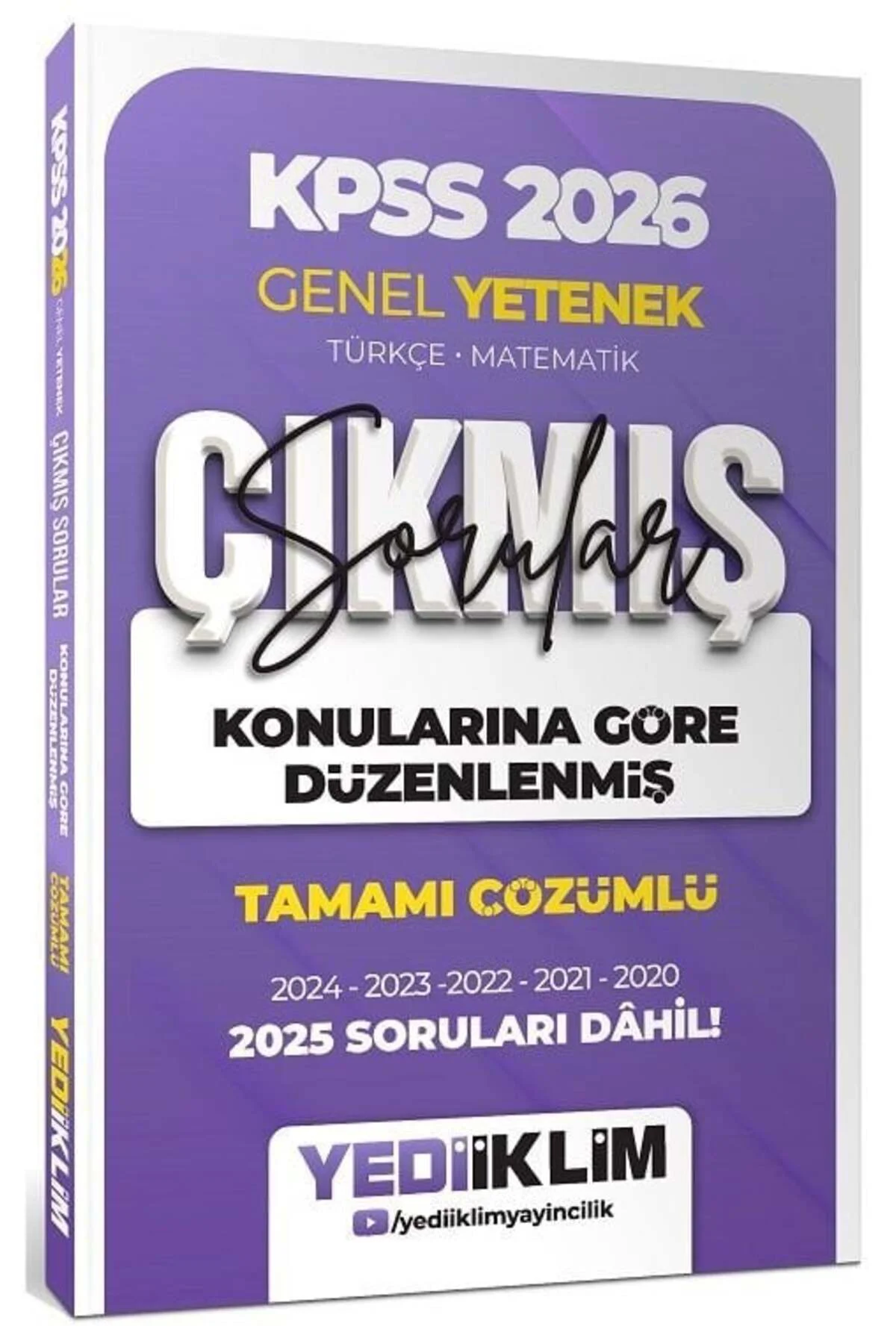 Yediiklim 2026 KPSS Genel Yetenek Türkçe-Matematik Çıkmış Sorular