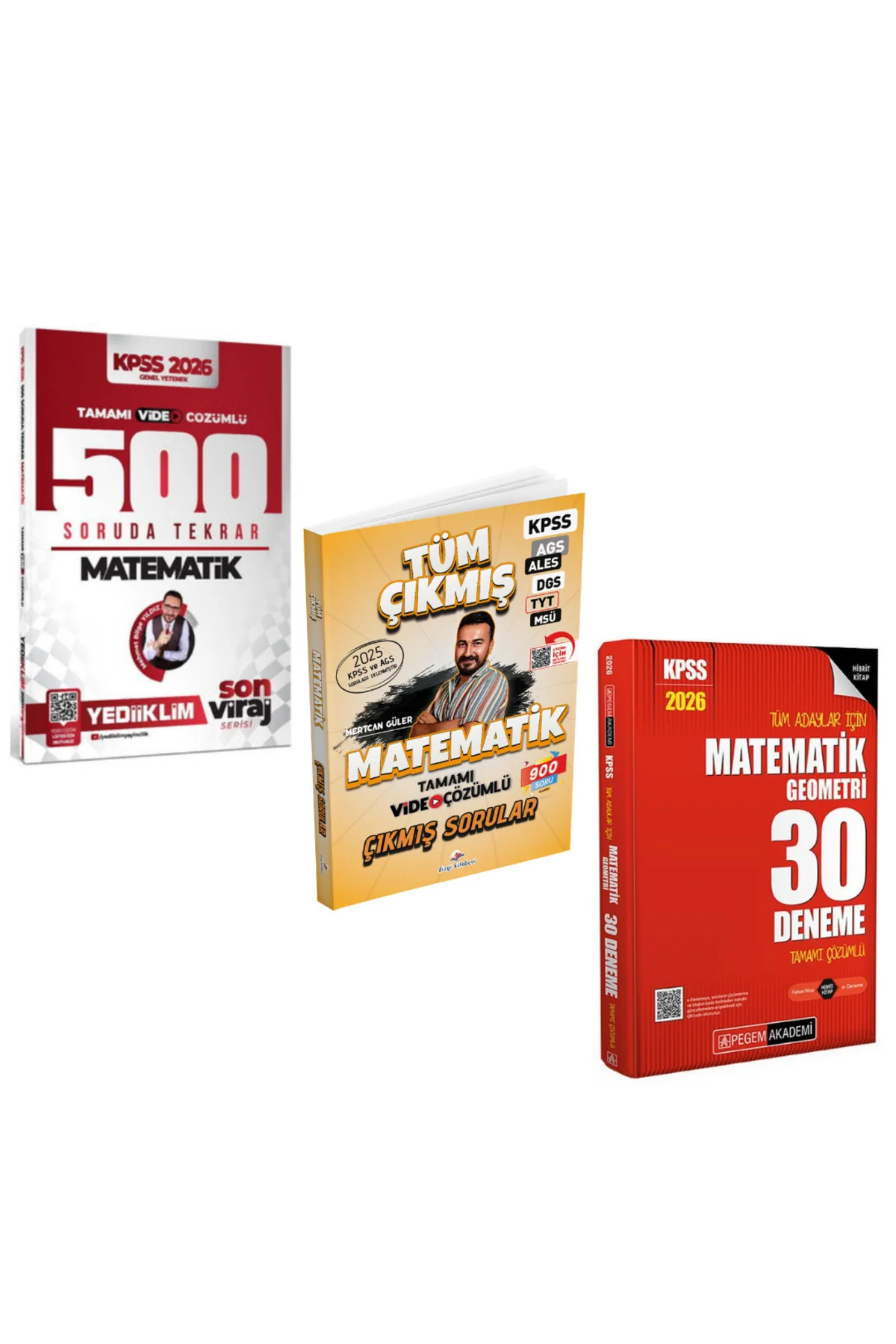 Yediiklim 2026 Kpss Matematik 500 Soruda Genel Tekrar Kampı & Pegem KPSS Matematik Deneme & KPSS Mat