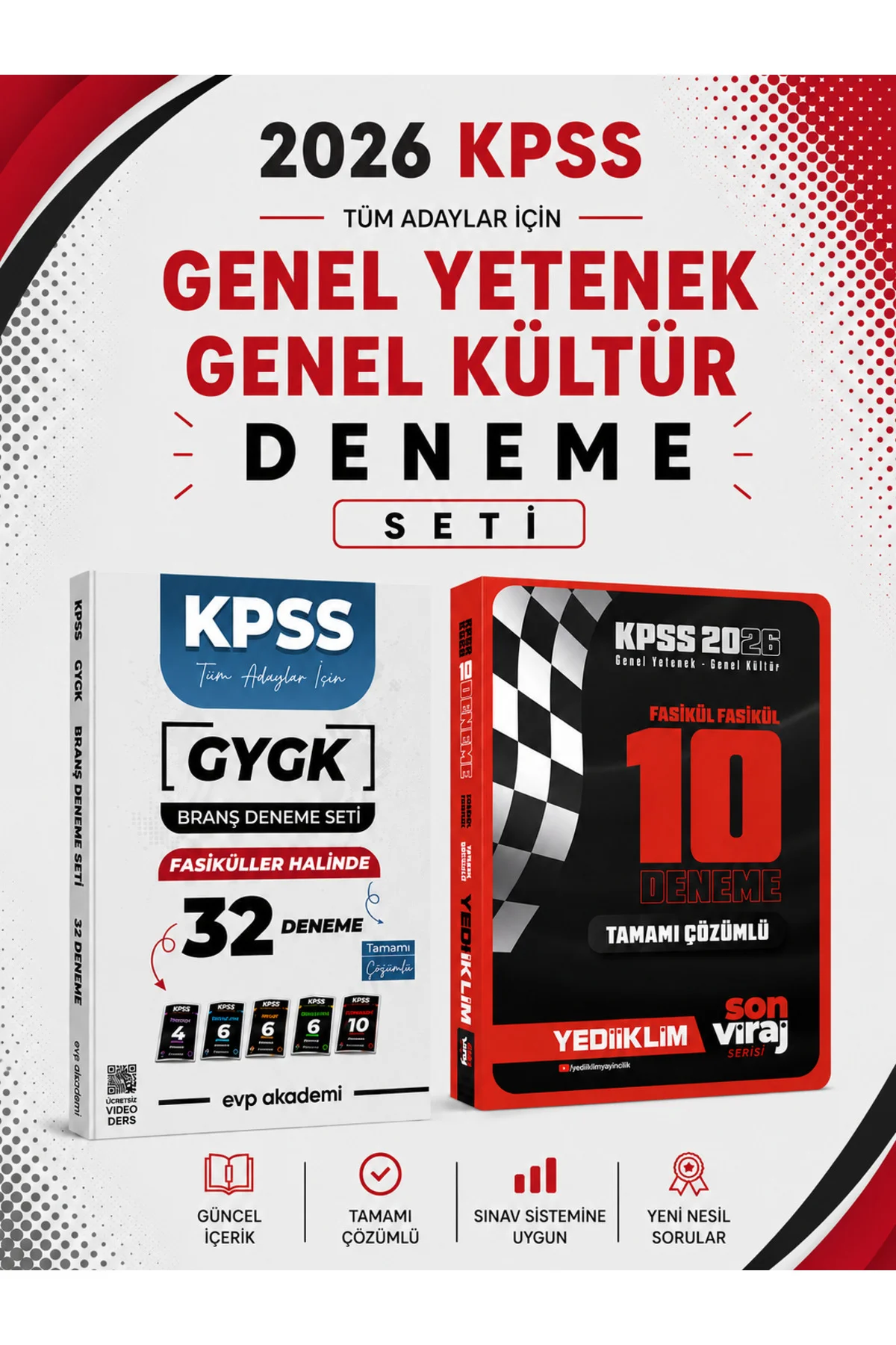Yediiklim 2026 KPSS GKGY Son Viraj 10 Deneme & KPSS Tüm Dersler 32 Deneme Seti