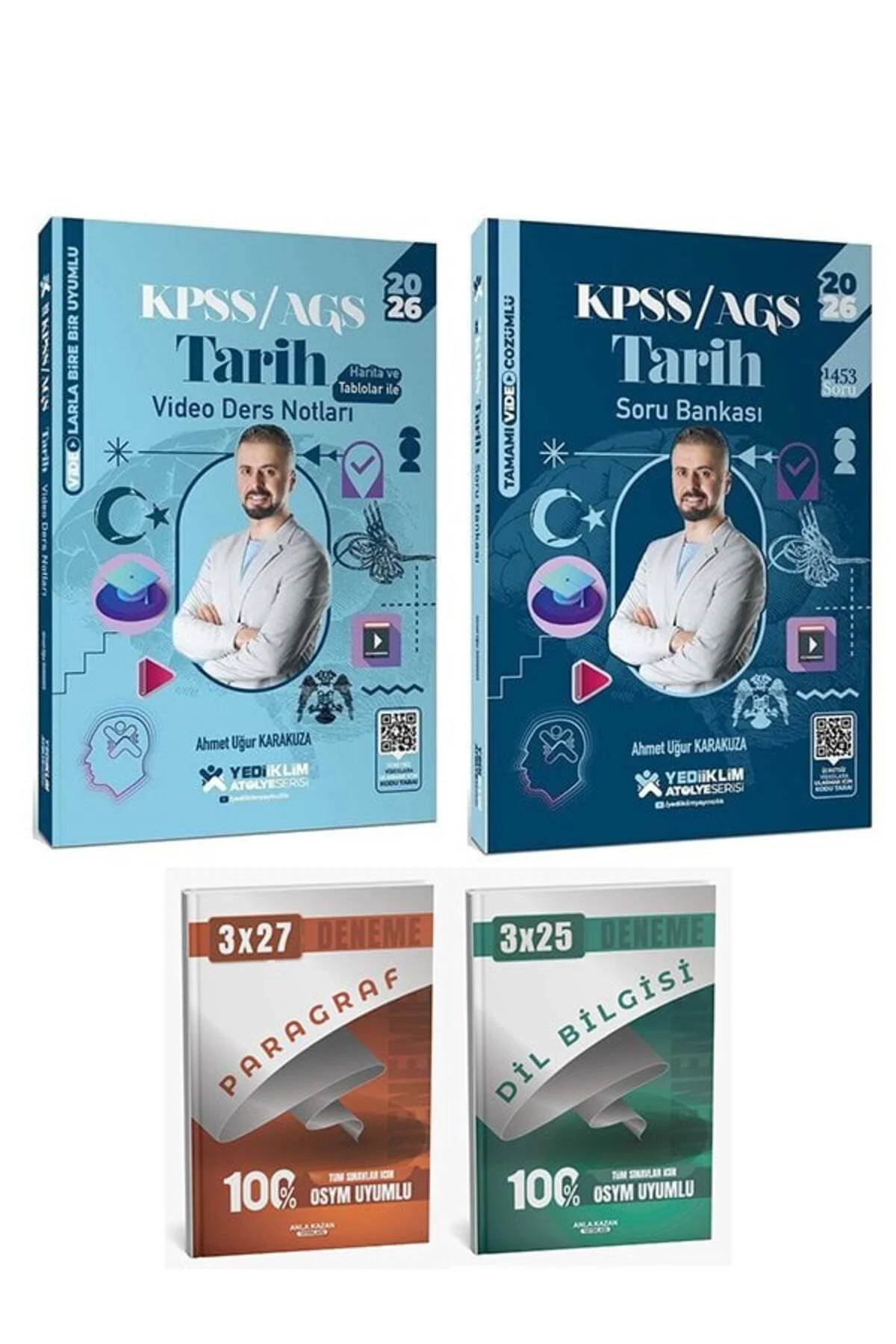 Yediiklim 2026 KPSS Tarih Atölye Video Ders Notları + Soru Bankas
