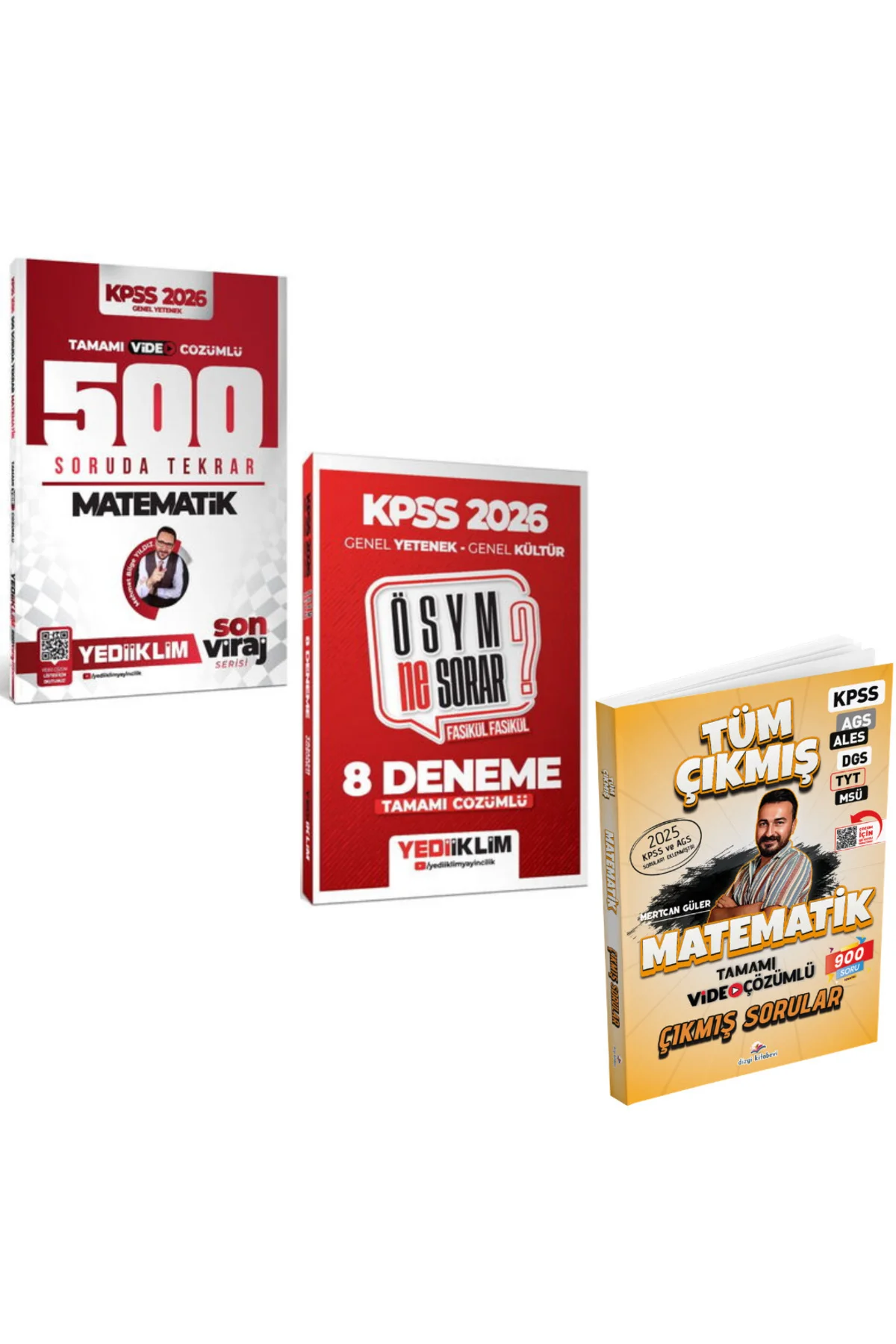 Yediiklim 2026 Kpss Matematik 500 Soruda Genel Tekrar Kampı & KPSS ÖSYM NE SORAR 8 Deneme & KPSS Mat