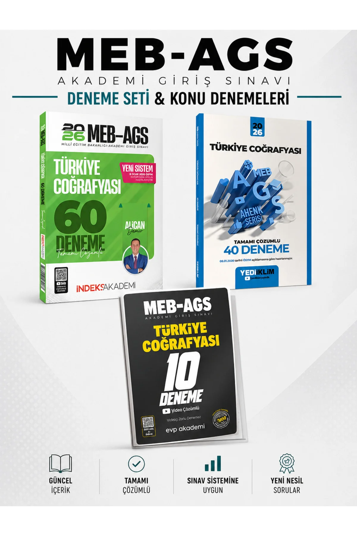 Yediiklim 2026 Meb-Ags Türkiye Coğrafyası Deneme & İndeks Türkiye Coğrafyası Deneme Seti