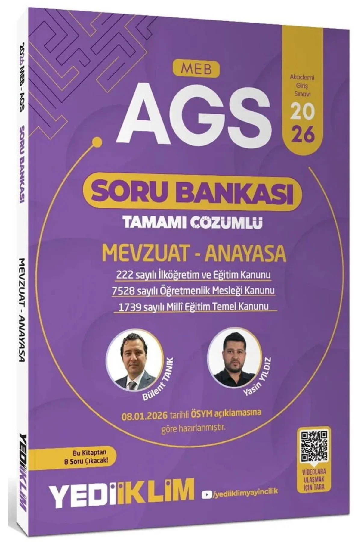 Yediiklim 2026 MEB-AGS Mevzuat-Anayasa Soru Bankası Çözümlü - Bül