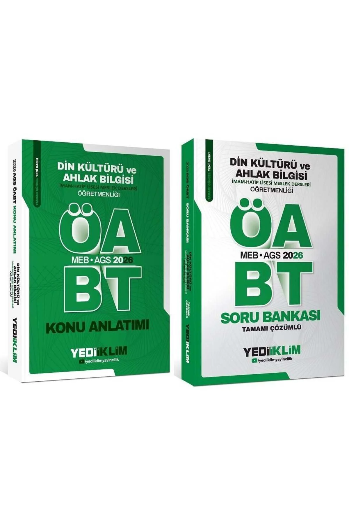 Yediiklim 2026 ÖABT MEB-AGS Din Kültürü ve Ahlak Bilgisi Öğretmen