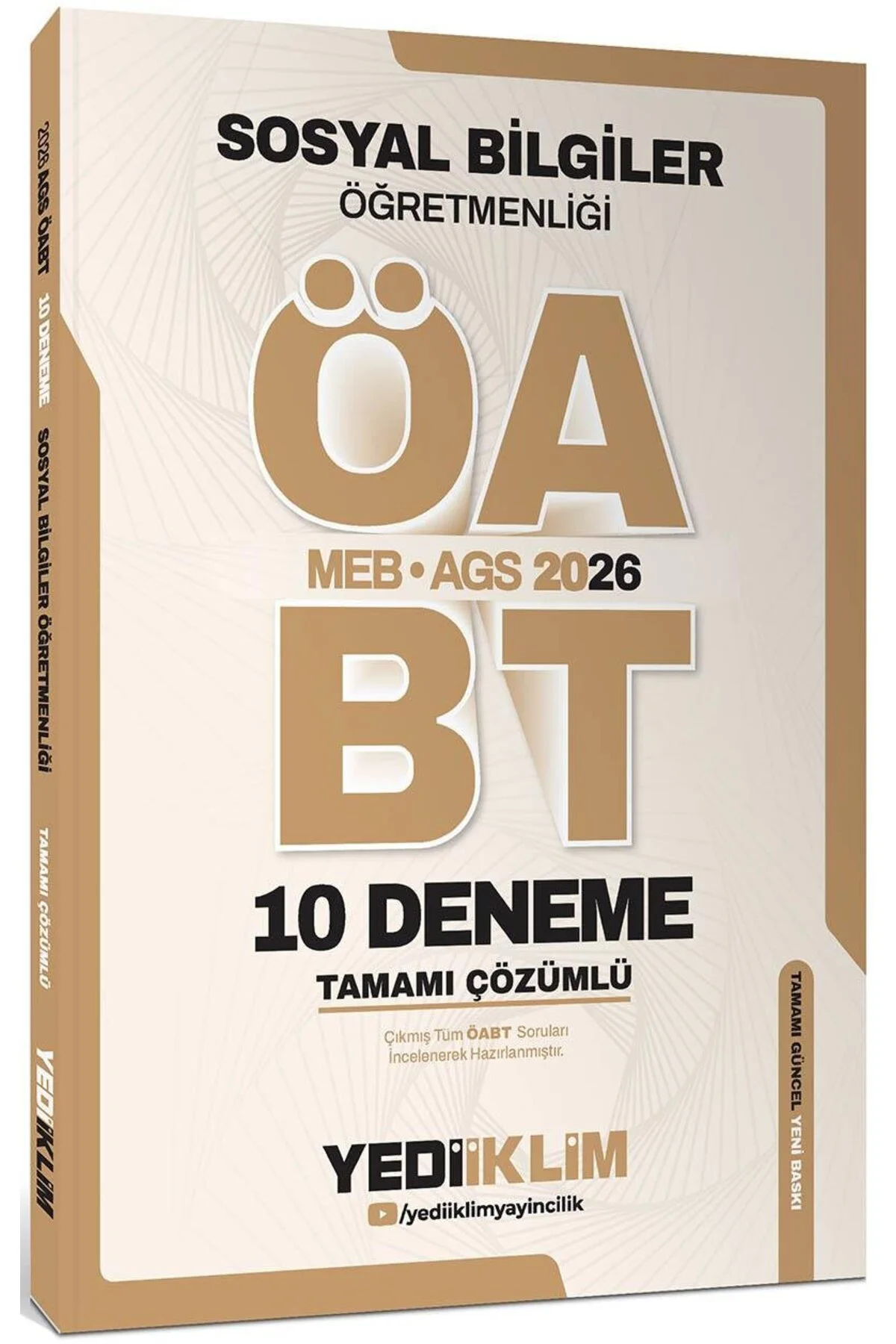 Yediiklim AGS ÖABT Sosyal Bilgiler Öğretmenliği Tamamı Çözümlü 10
