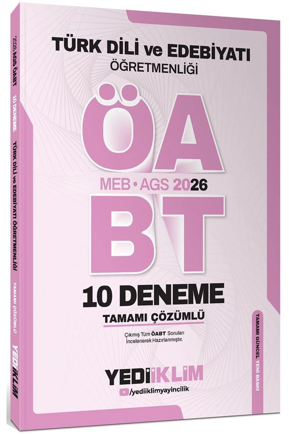 AGS ÖABT Türk Dili Ve Edebiyatı Öğretmenliği Tamamı Çözümlü 10 De