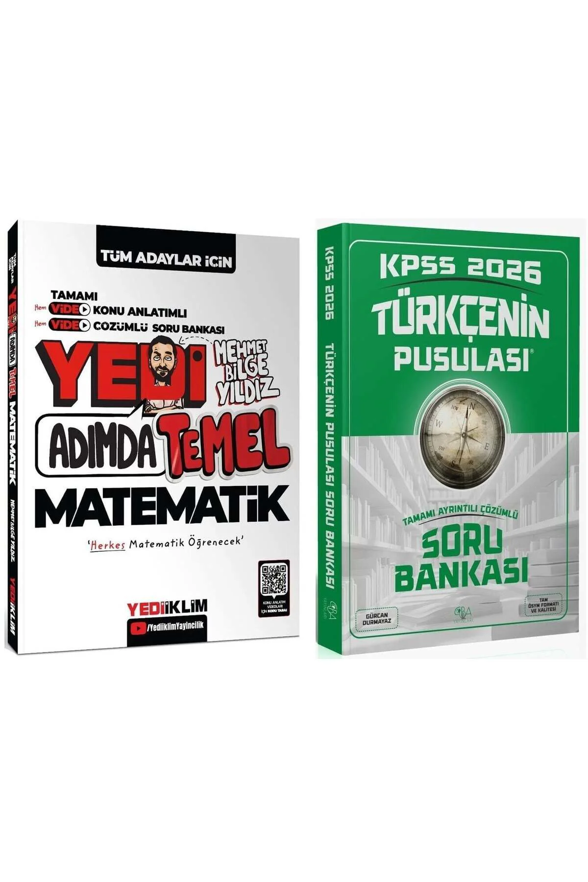 Yediiklim + CBA 2026 KPSS Yedi Adımda Temel Matematik + Türkçe Ko