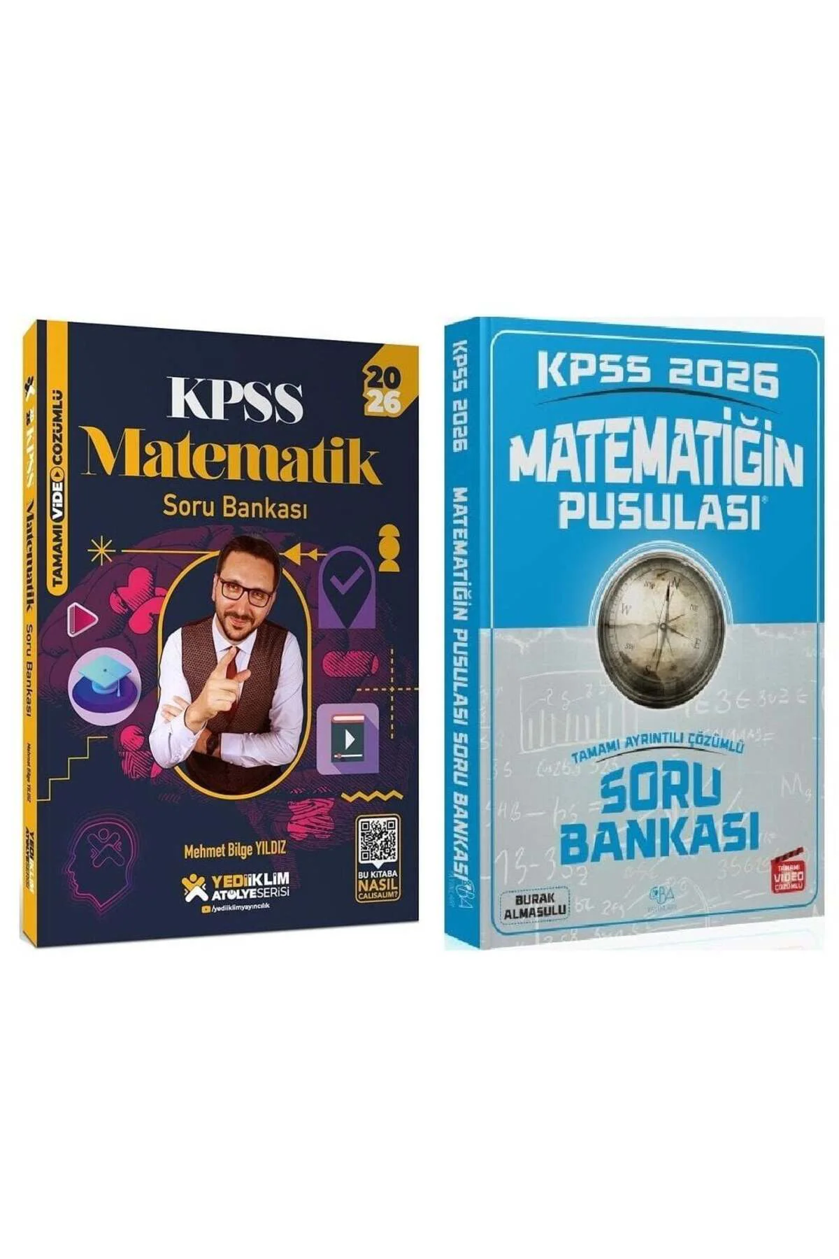 Yediiklim + CBA 2026 KPSS Matematik Soru Bankası Atölye Serisi 2 li Set - Mehmet Bilge Yıldız Yediik