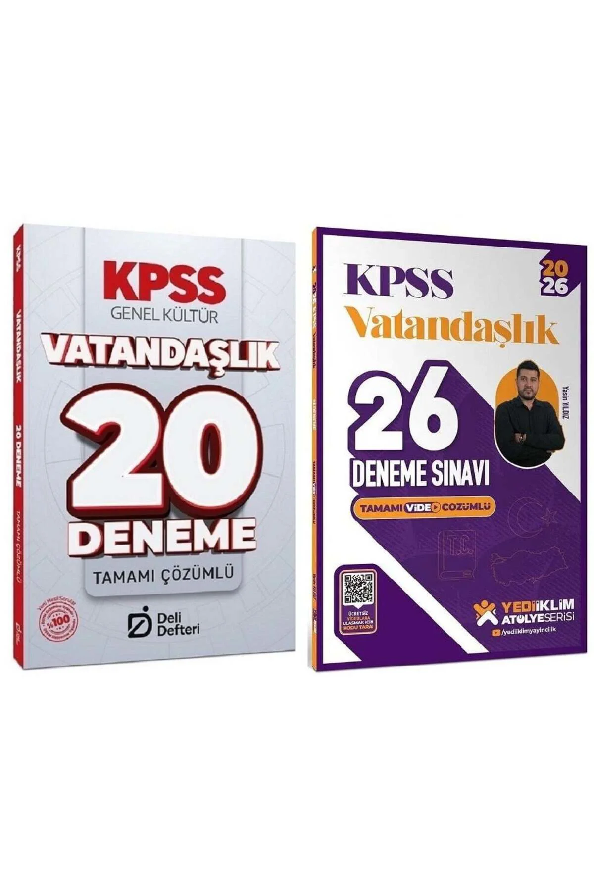 Yediiklim + Deli Defteri 2026 KPSS Vatandaşlık Atölye 26+20 Denem
