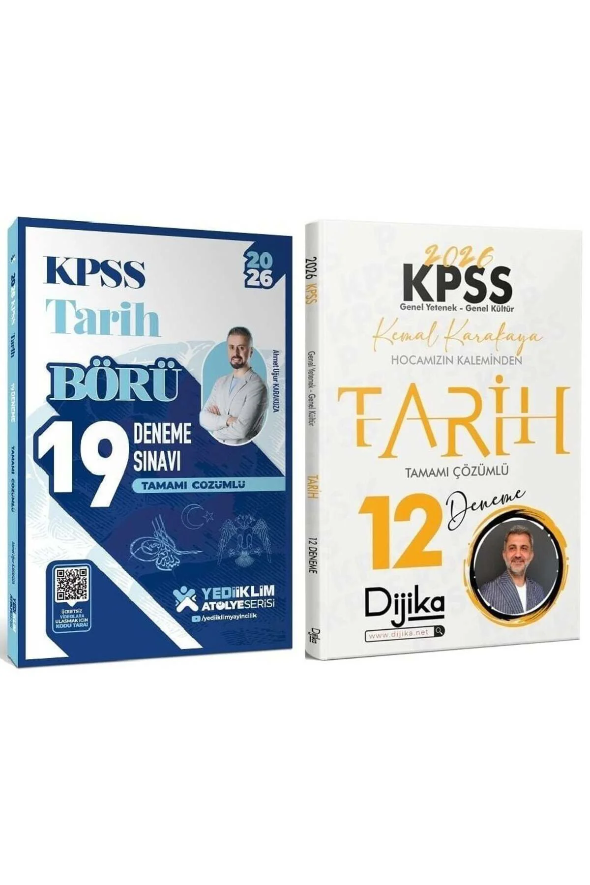 Yediiklim + Dijika 2026 KPSS MEB-AGS Tarih Börü 19 + 12 Deneme 2 li Set - Ahmet Uğur Karakuza, Kemal