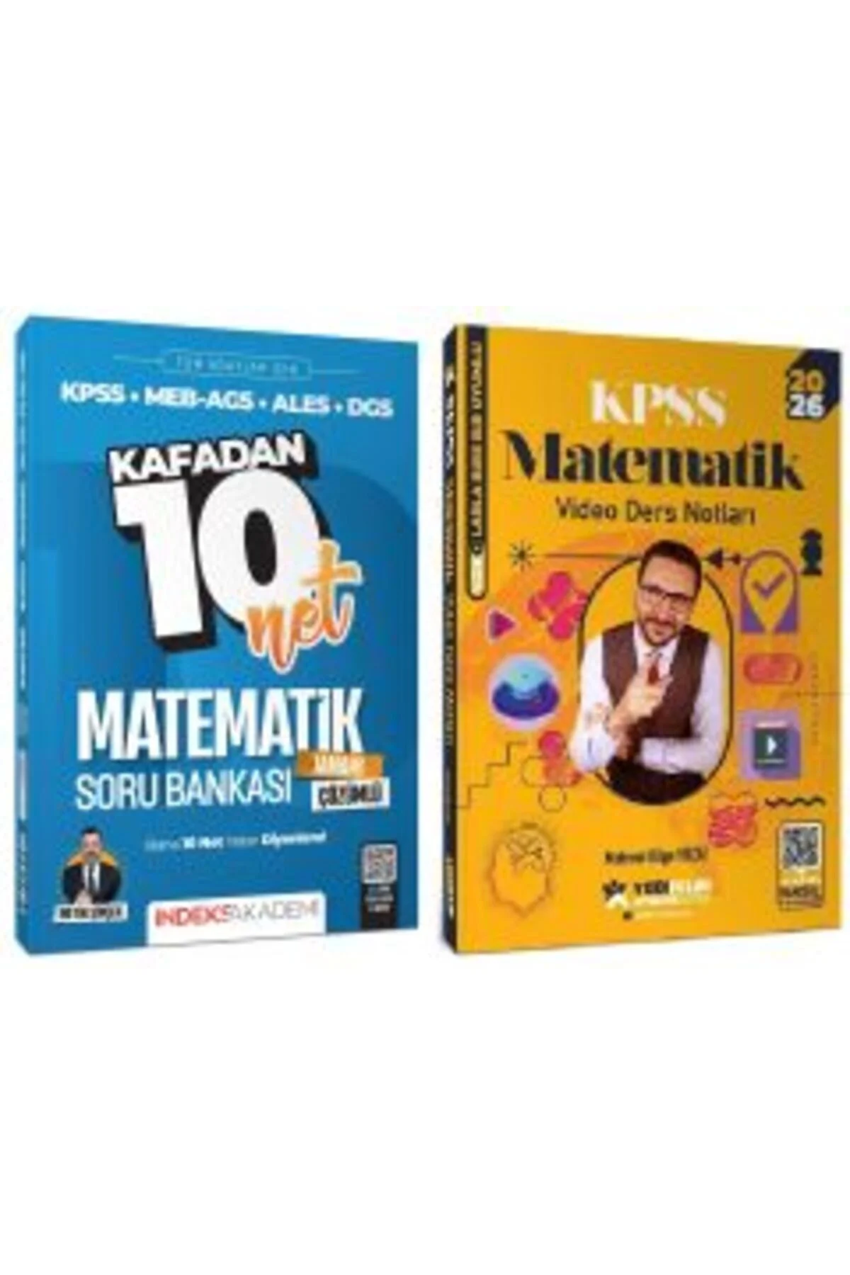 Yediiklim + İndeks 2026 KPSS Matematik Atölye Video Ders Notları + Kafadan 10 Net Soru Bankası 2 li