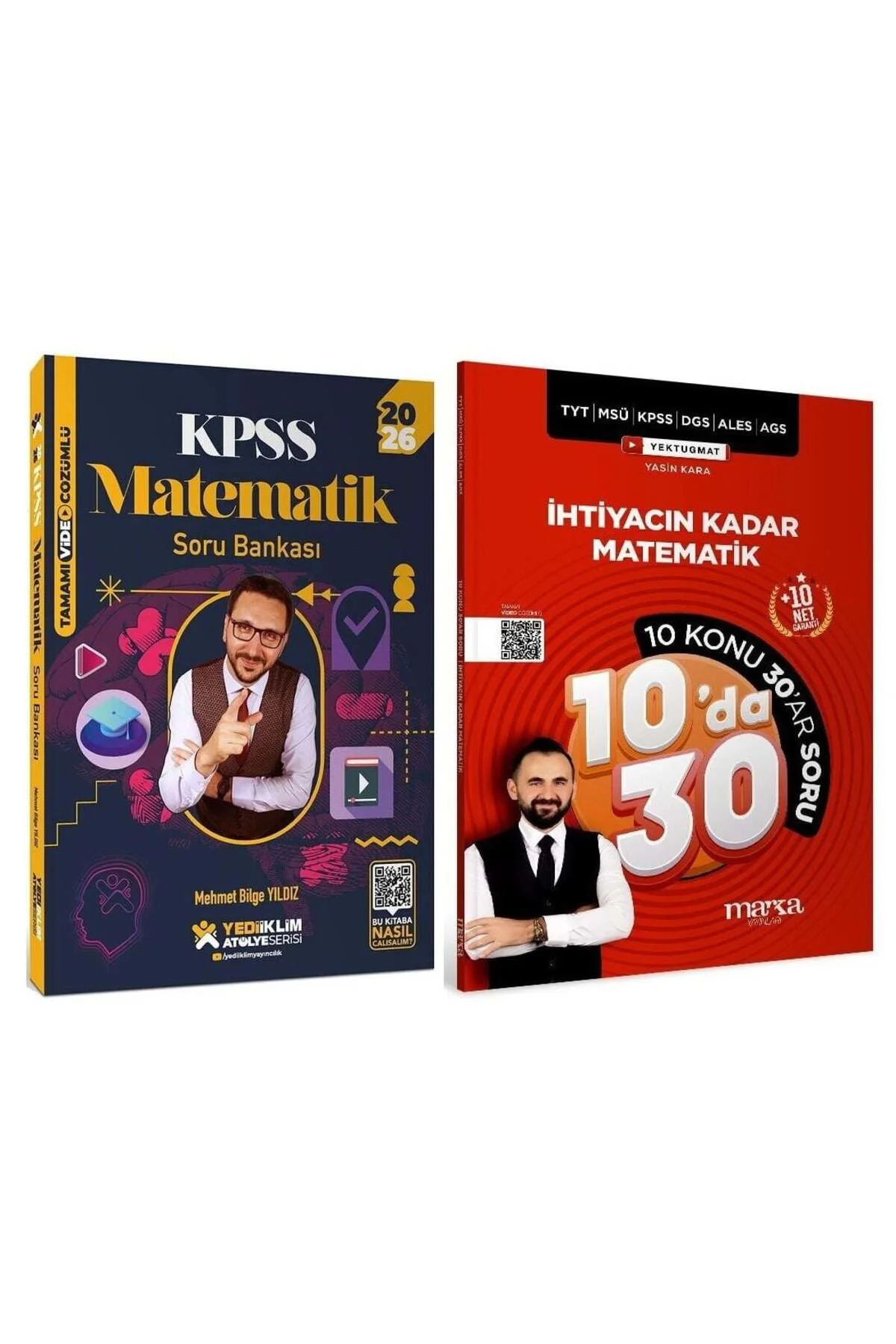 Yediiklim + Marka 2026 KPSS Matematik Soru Bankası Atölye Serisi 2 li Set - Mehmet Bilge Yıldız Yedi