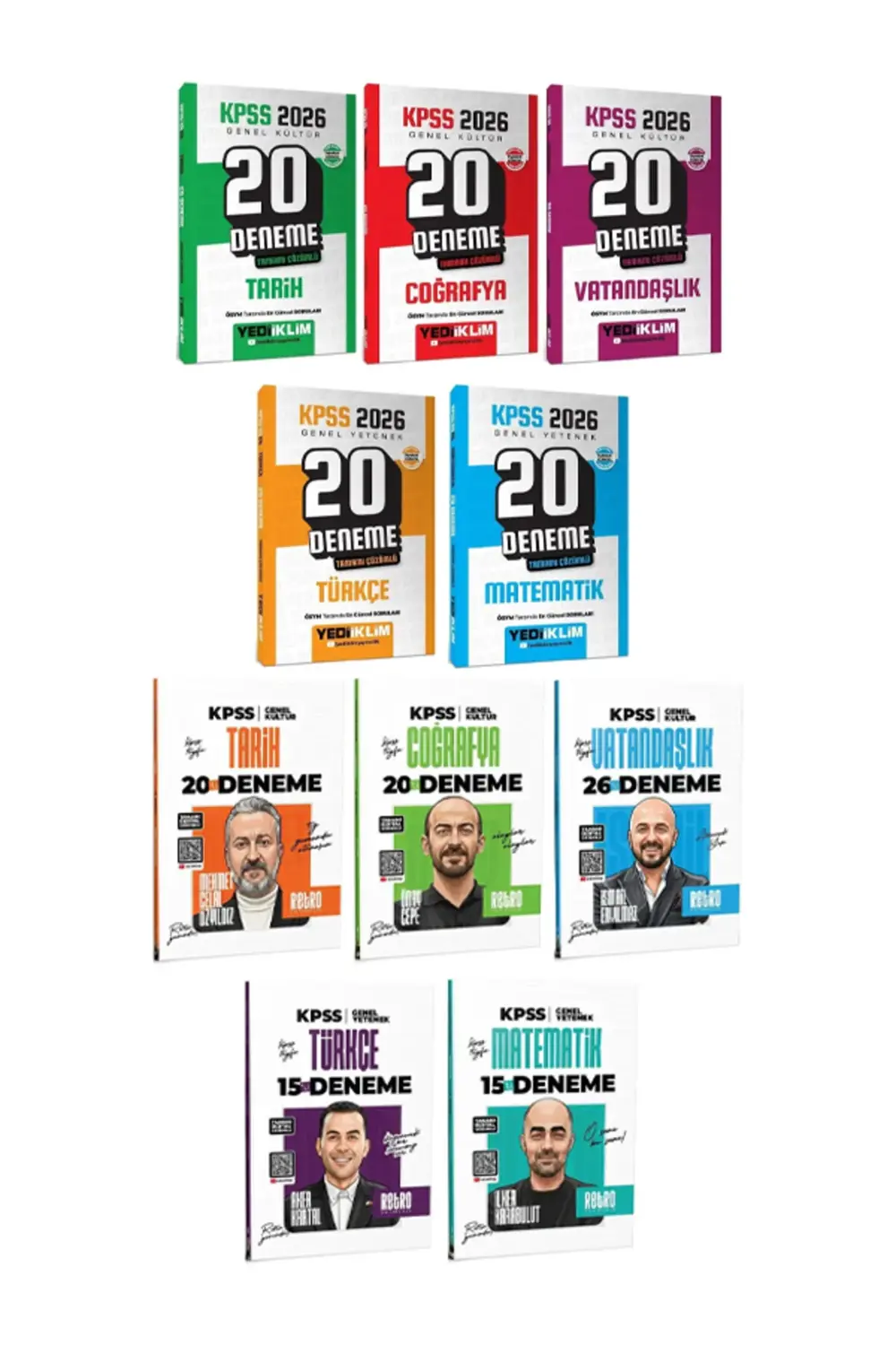 Yediiklim + Retro 2026 KPSS Genel Yetenek Genel Kültür 196 Deneme