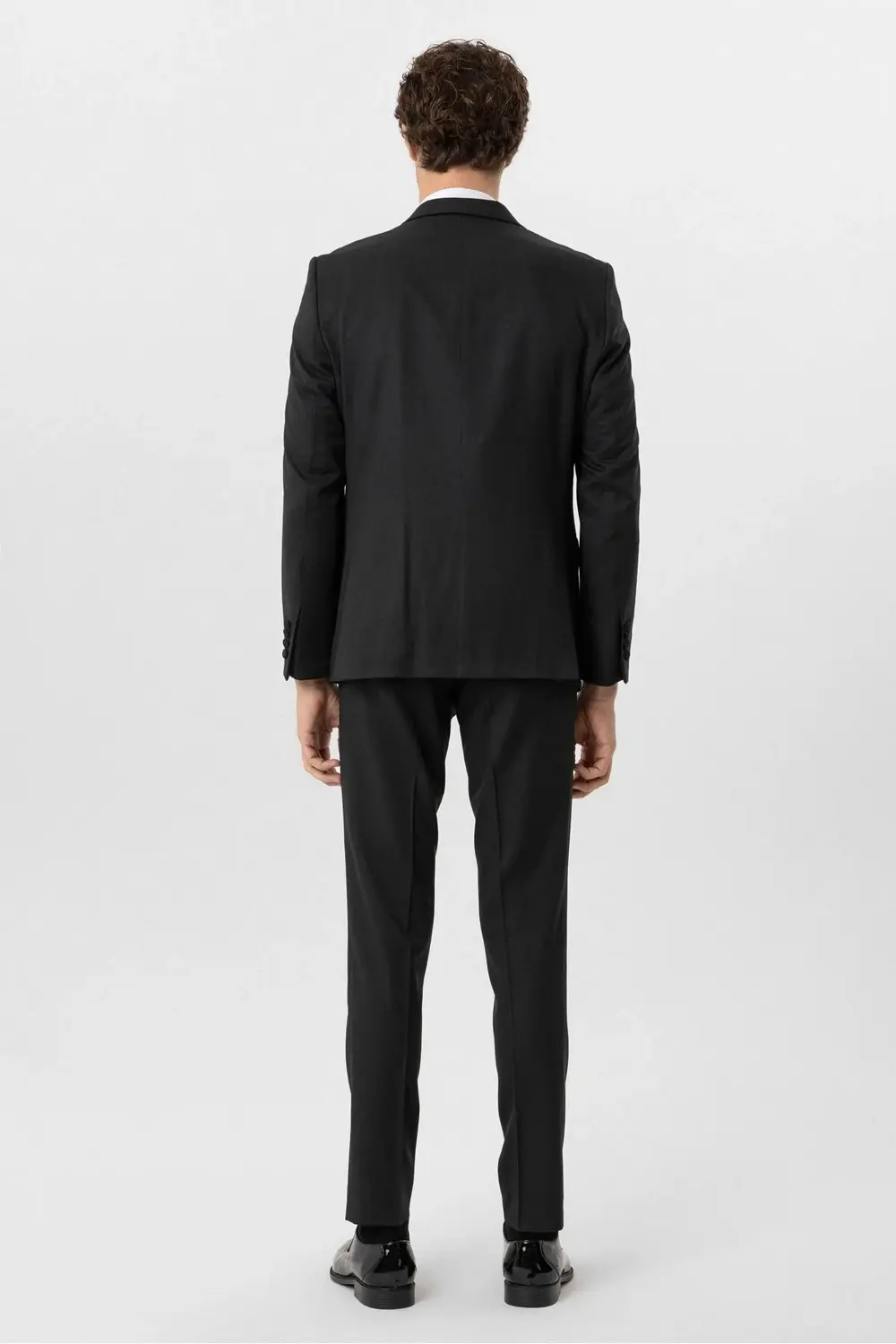 Süvari Yelekli Siyah Slim Fit Damatlık Takım Elbise